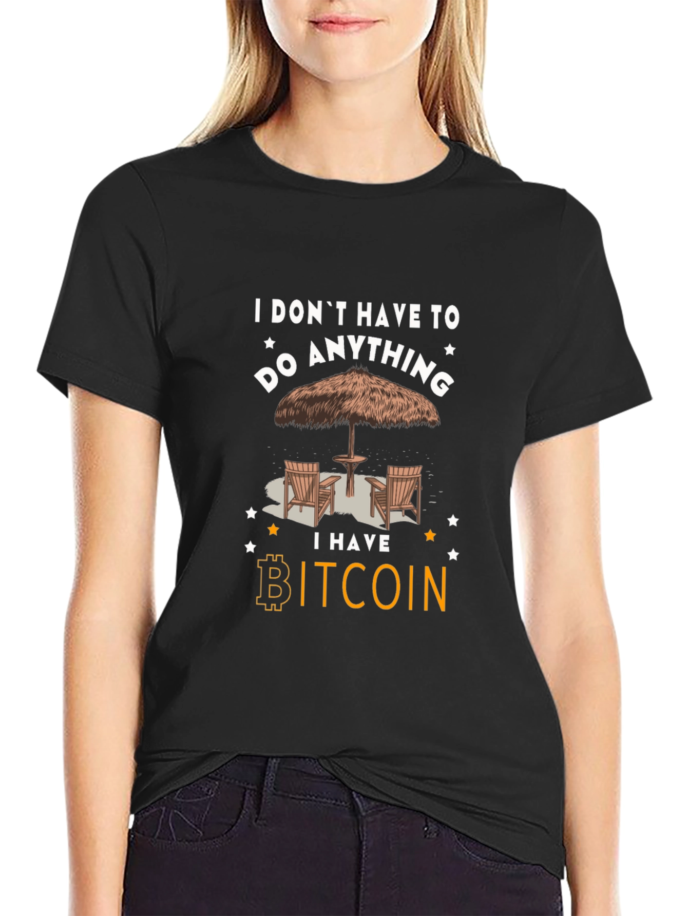 Camiseta Bitcoin: No tengo que hacer nada