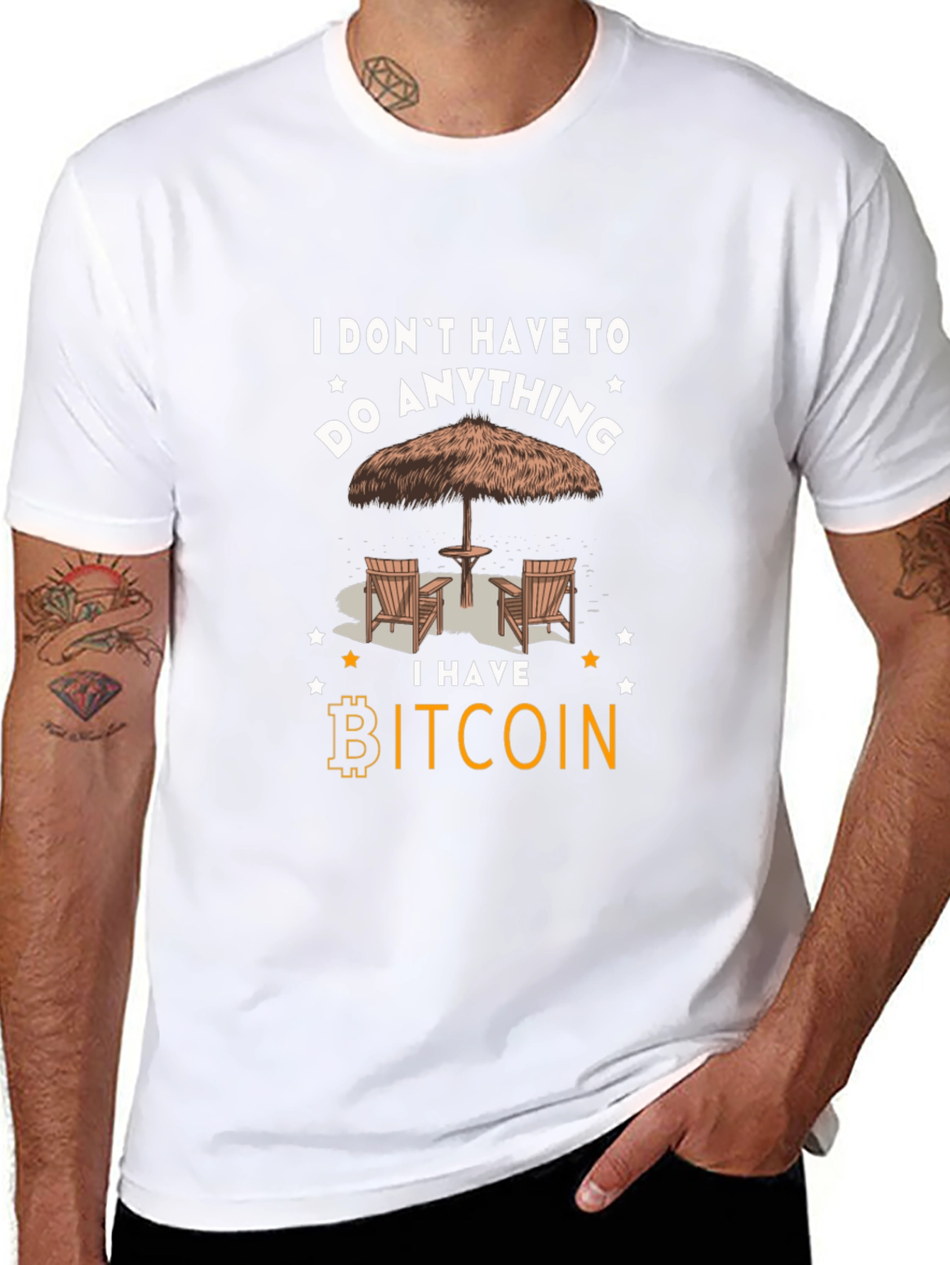 Camiseta Bitcoin: No tengo que hacer nada