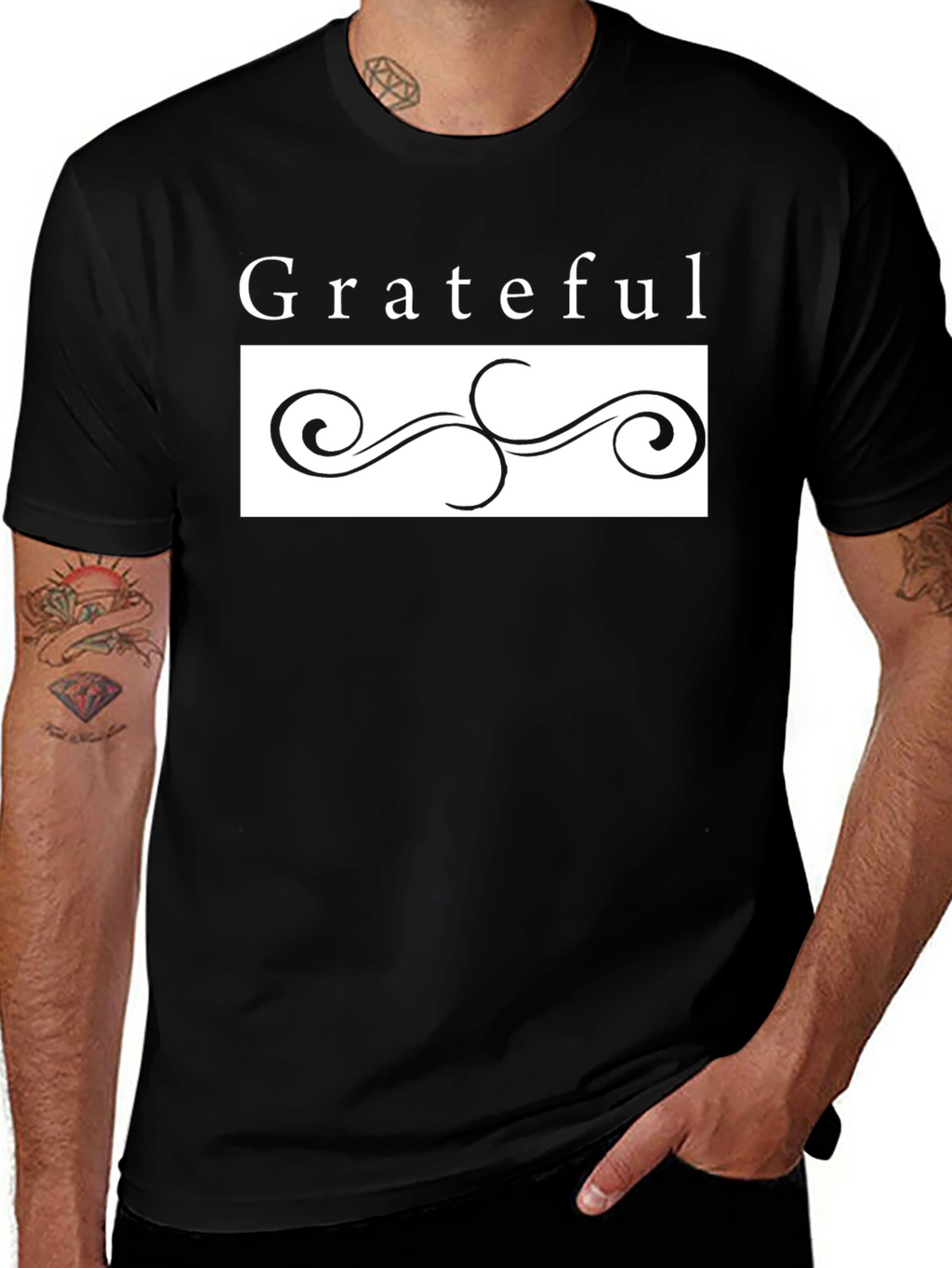 Camiseta Grateful Elegante para Hombre
