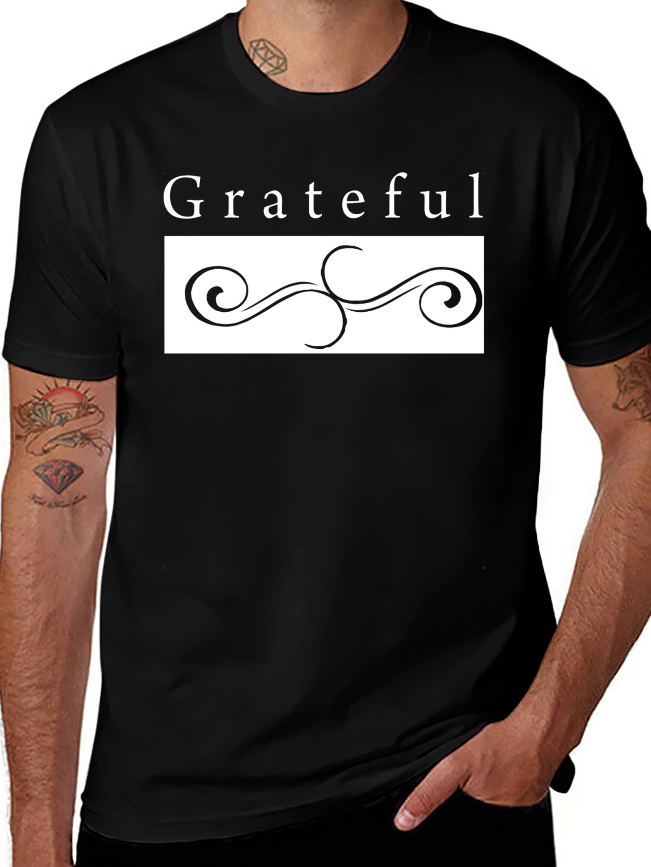 Camiseta Grateful Elegante para Hombre