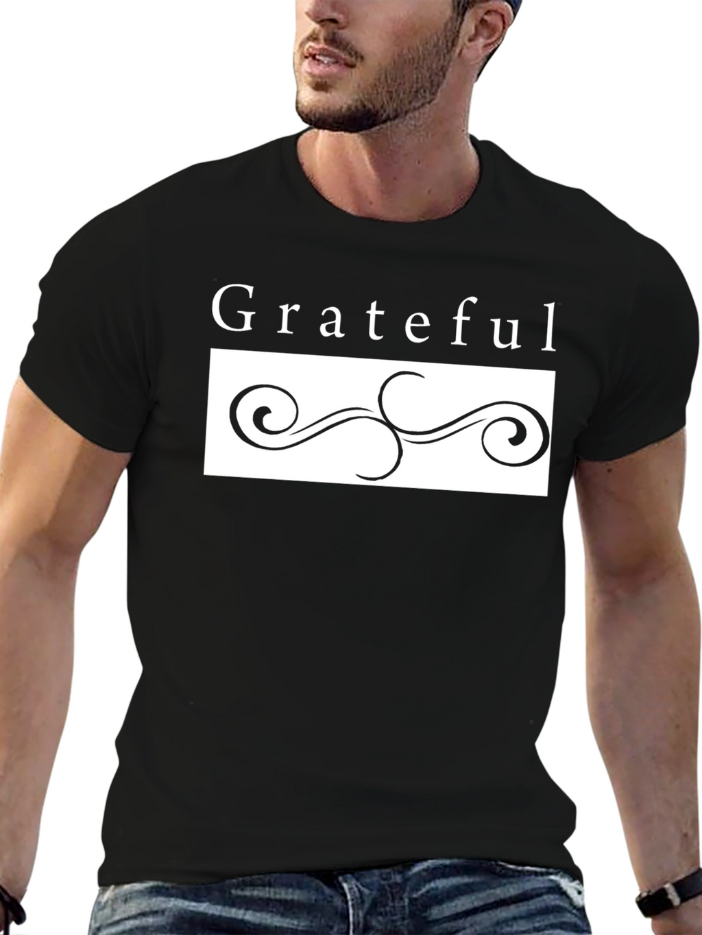 Camiseta Grateful Elegante para Hombre