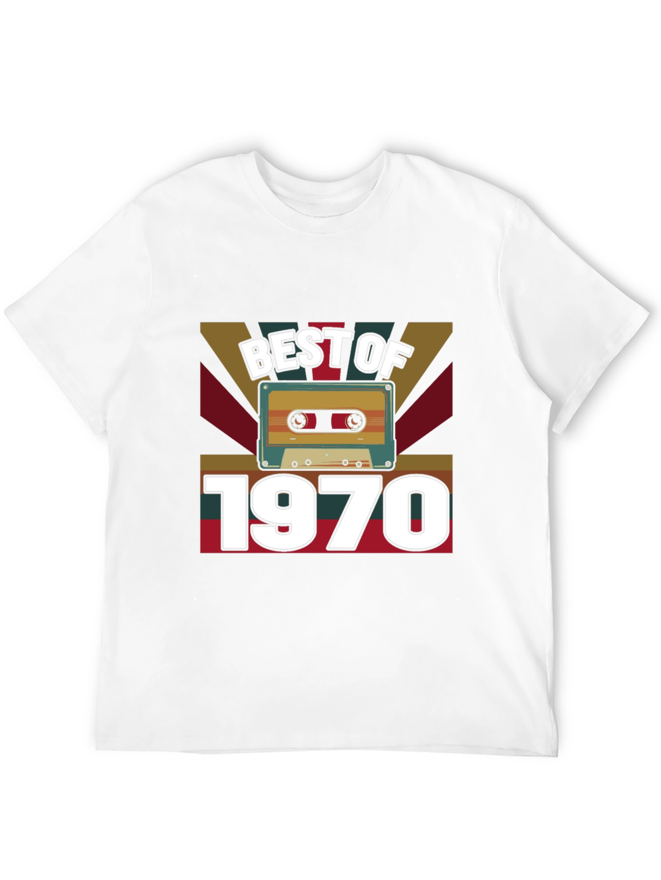 Camiseta Best of 1970 Retro Vintage