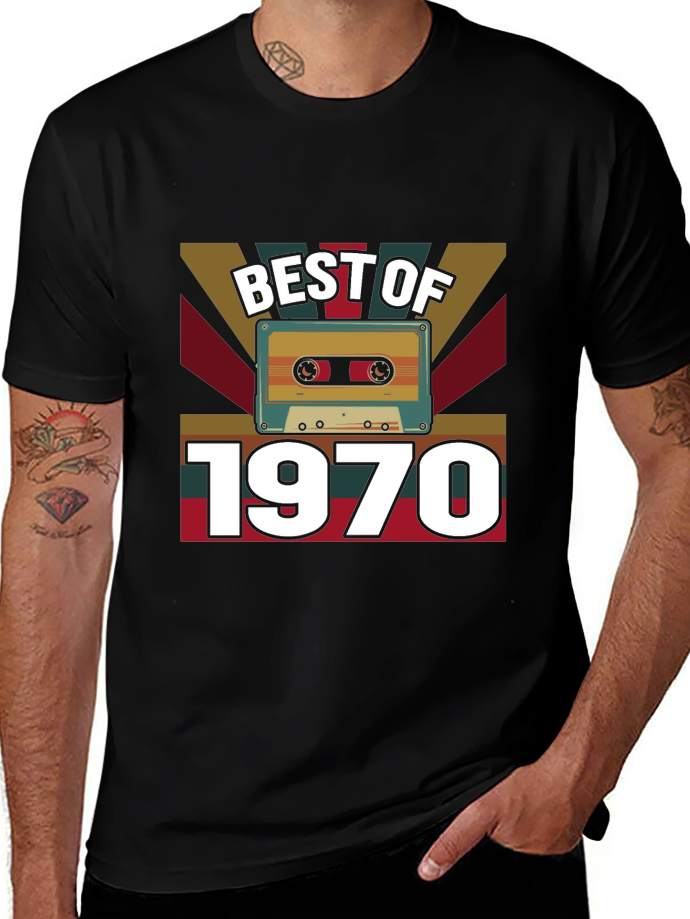 Camiseta Best of 1970 Retro Vintage