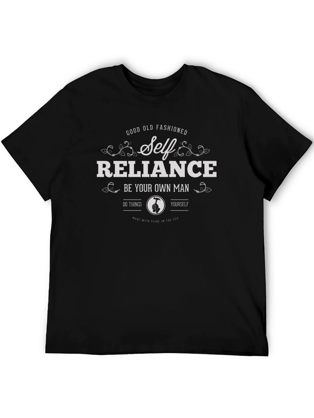 Camiseta Hombre Negra Self Reliance