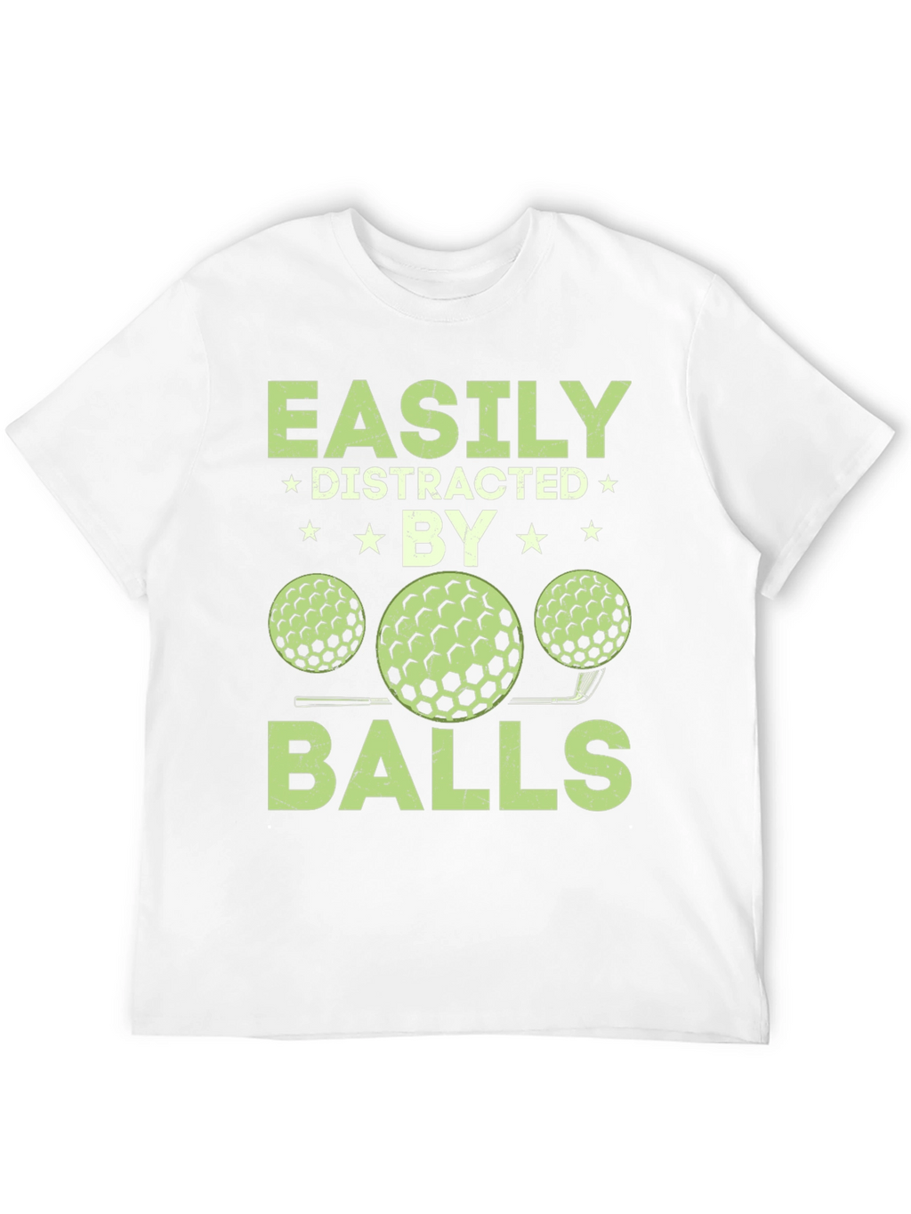 Camiseta Hombre Fácilmente Distraído por Bolas