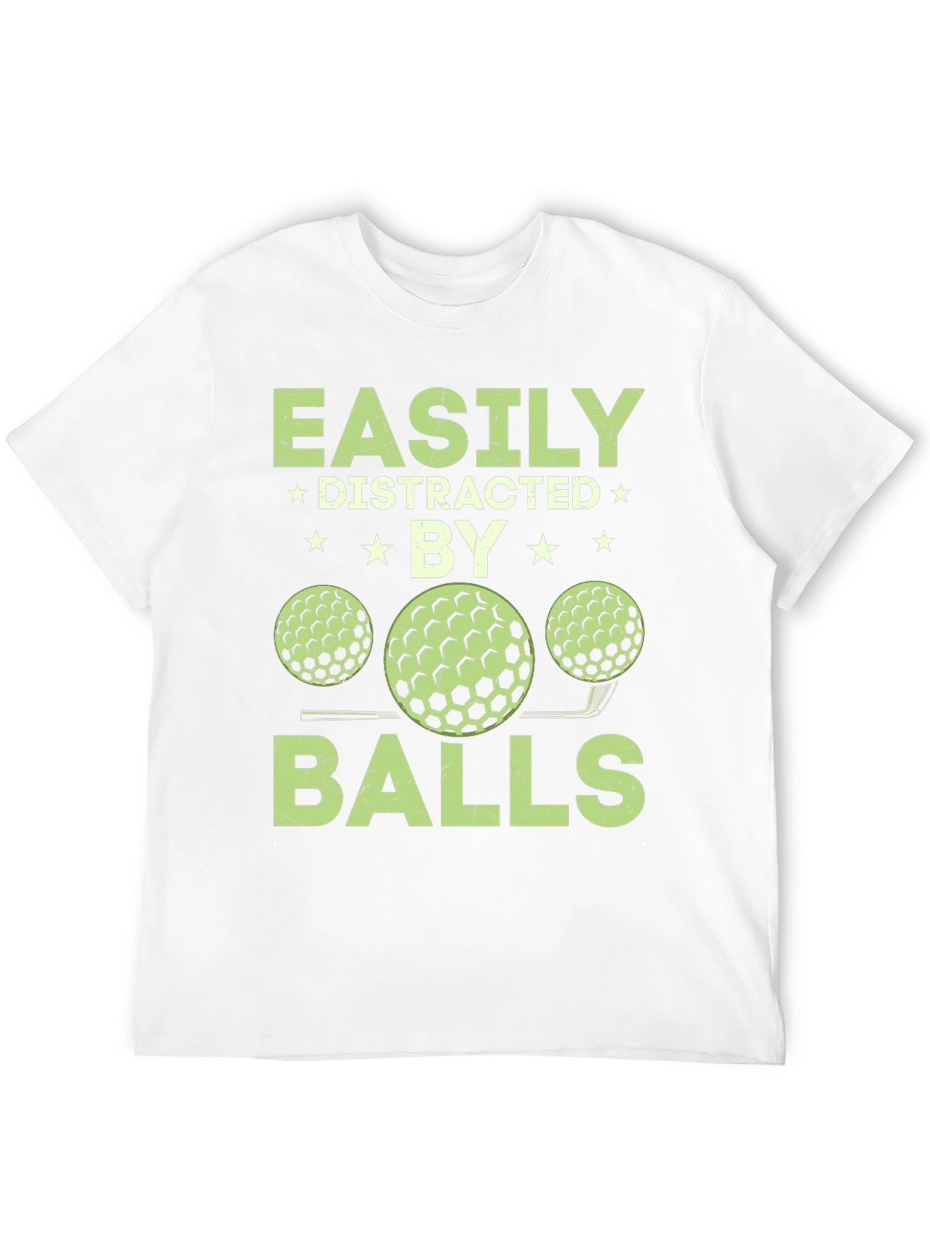 Camiseta Hombre Fácilmente Distraído por Bolas