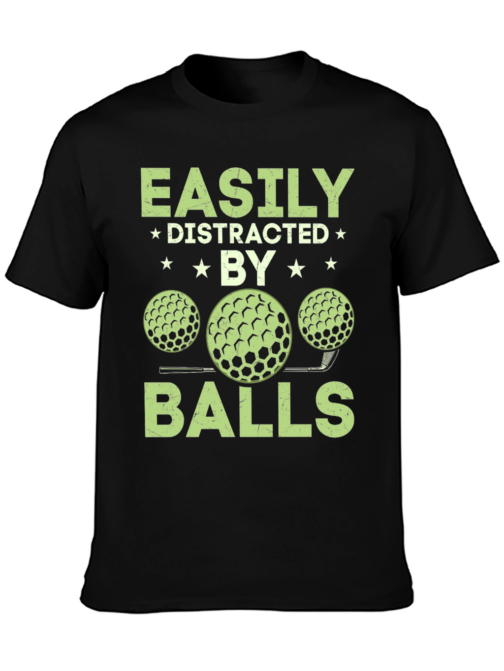 Camiseta Hombre Fácilmente Distraído por Bolas