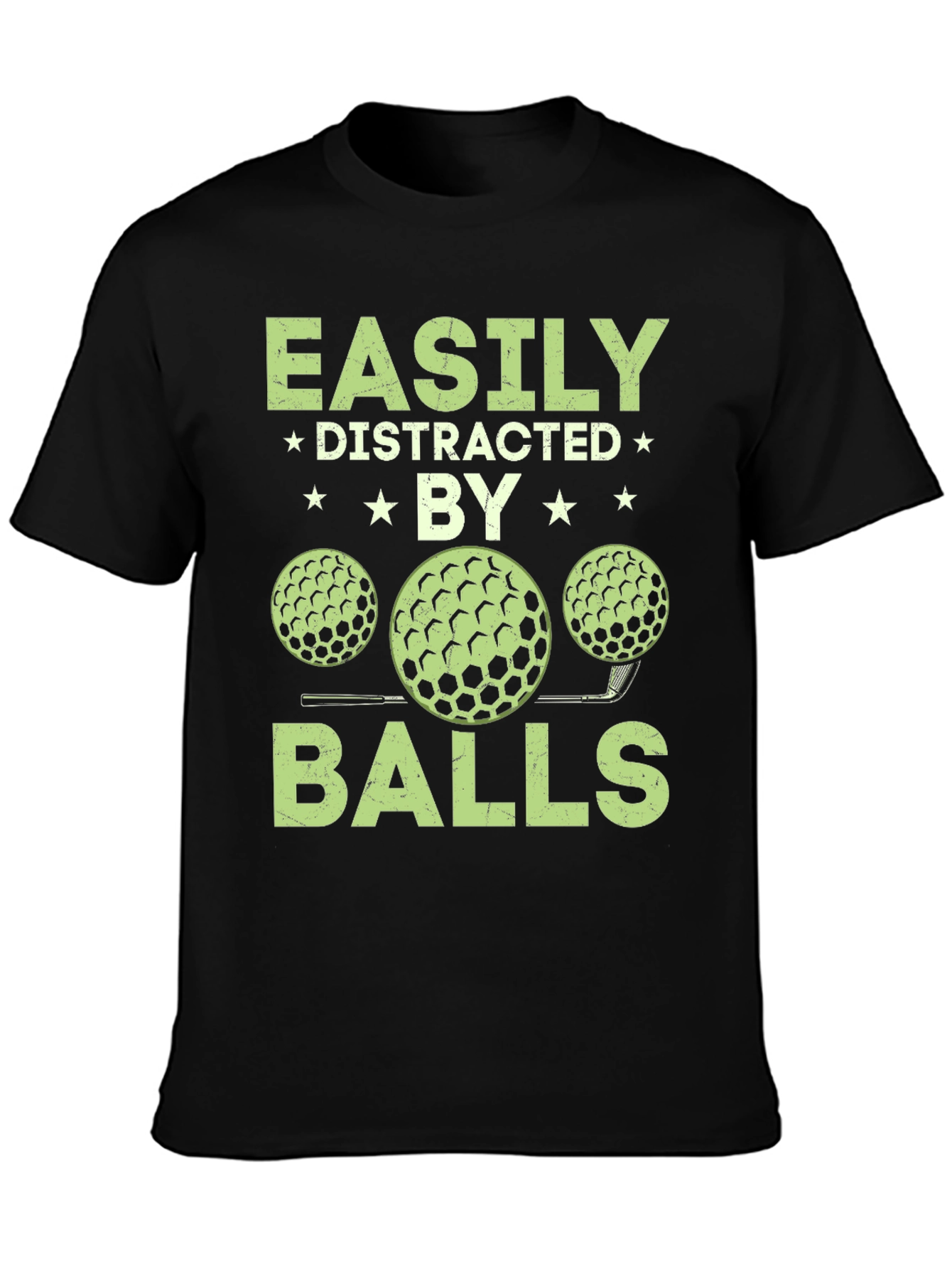 Camiseta Hombre Fácilmente Distraído por Bolas