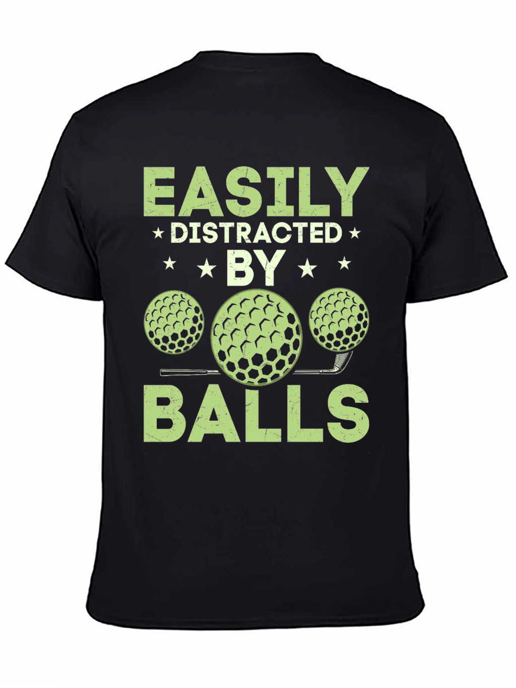 Camiseta Hombre Fácilmente Distraído por Bolas