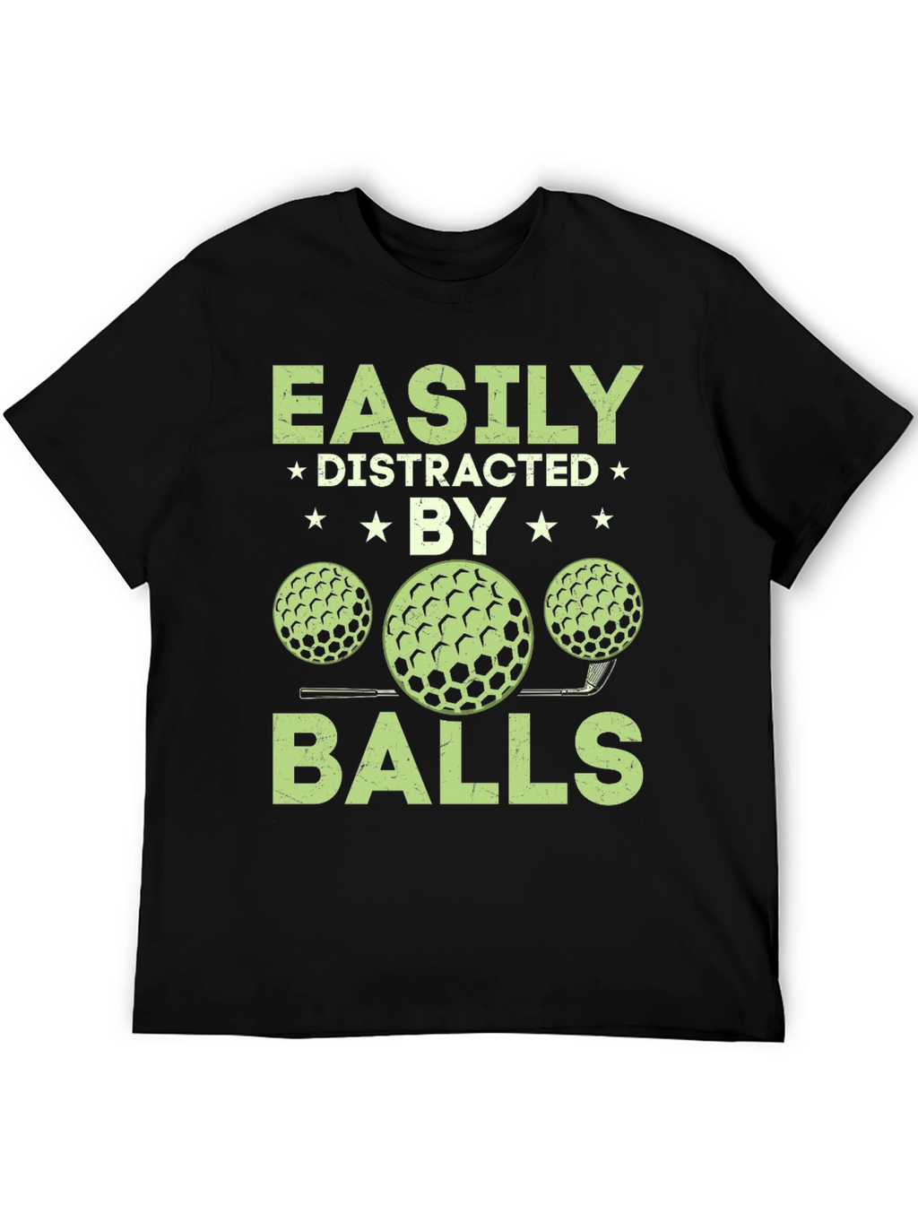 Camiseta Hombre Fácilmente Distraído por Bolas