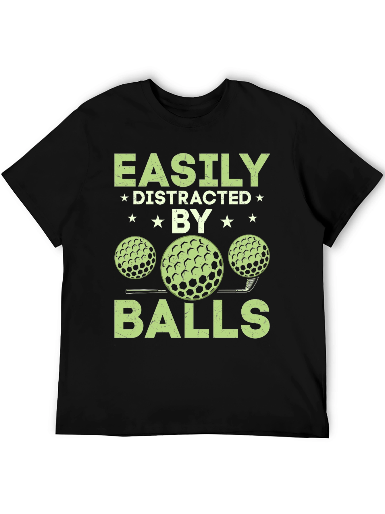 Camiseta Hombre Fácilmente Distraído por Bolas