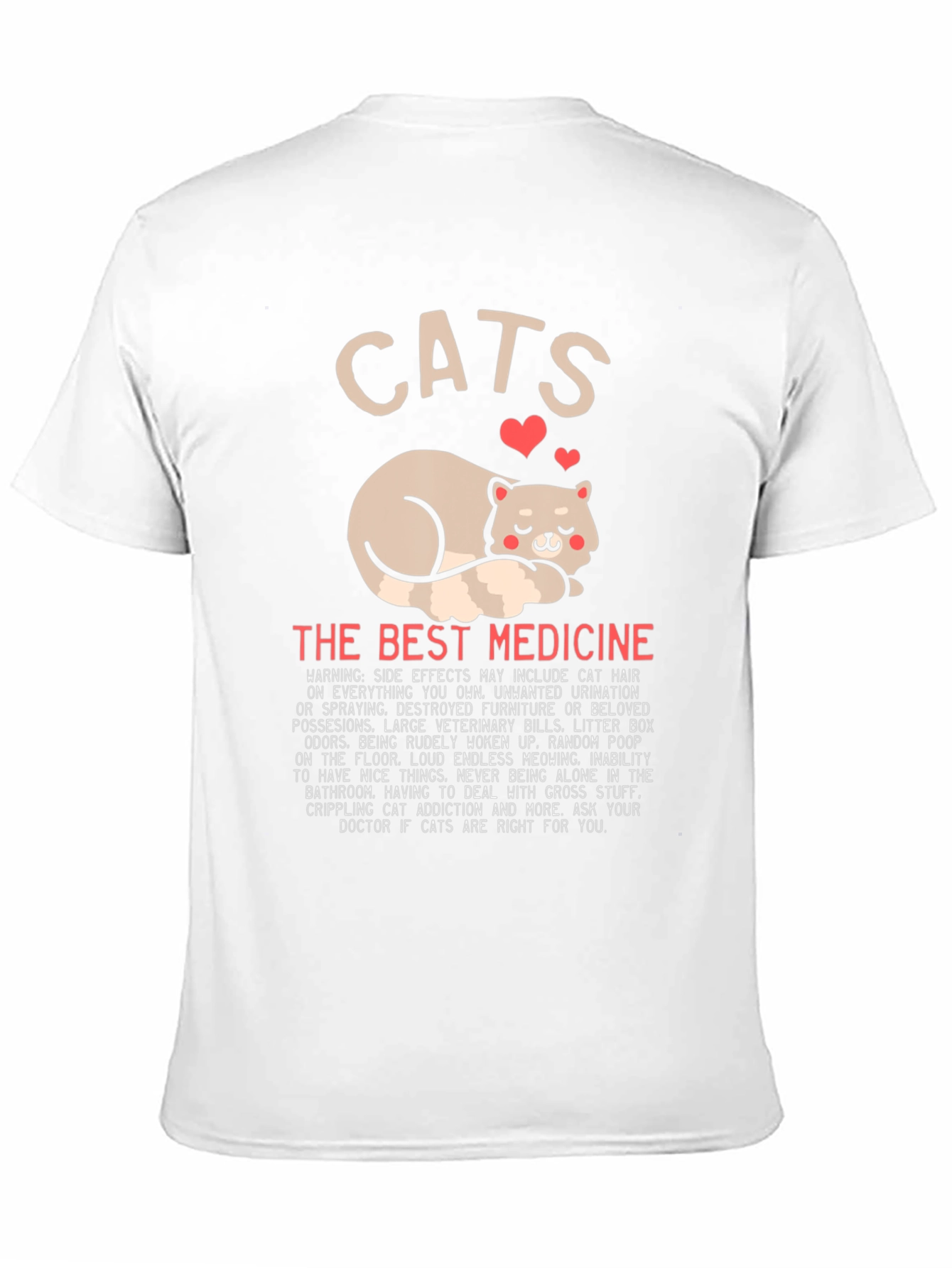 Camiseta Cats: The Best Medicine para Amantes de los Gatos