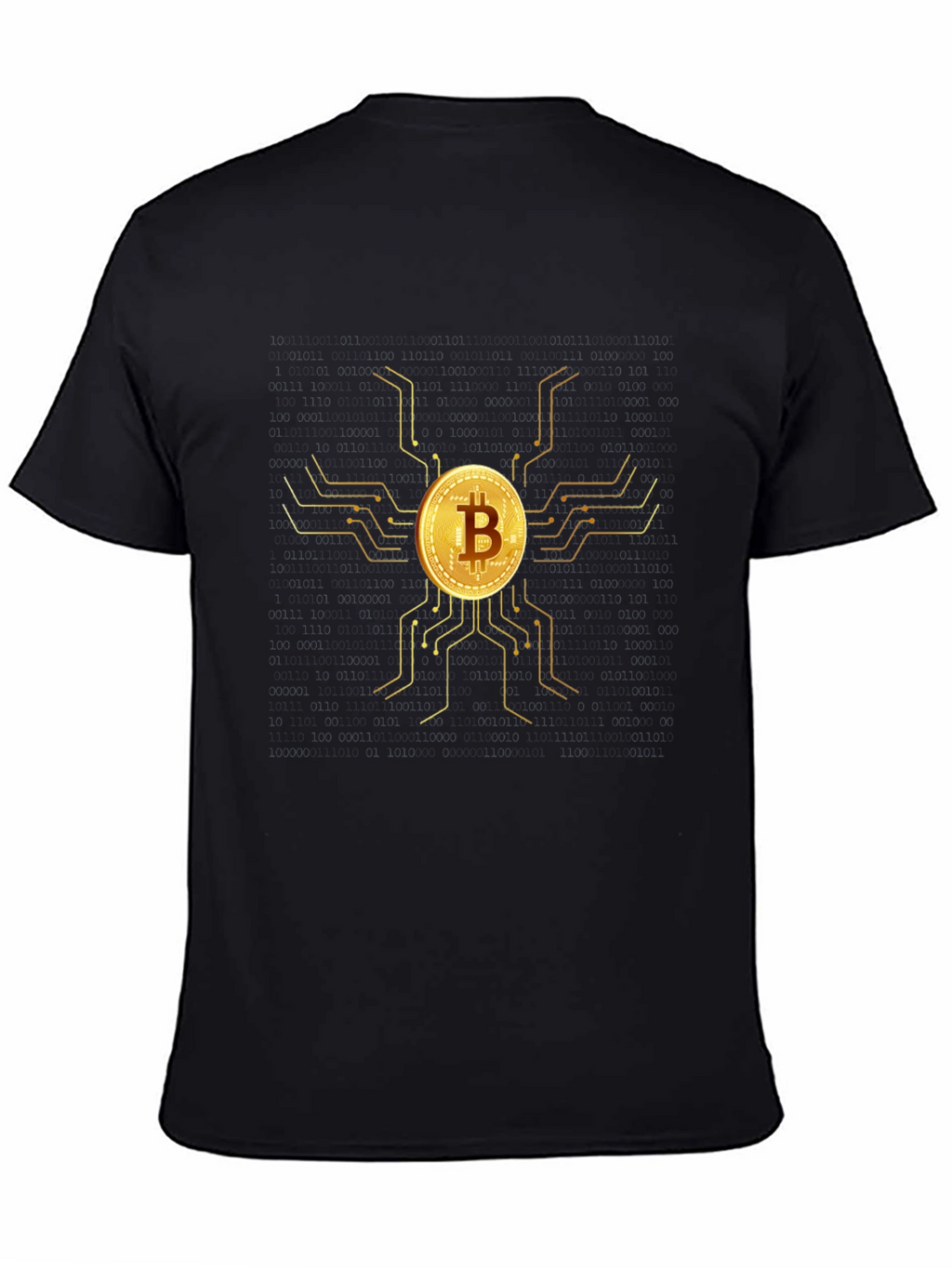 Camiseta Bitcoin Oro - Diseño Moderno