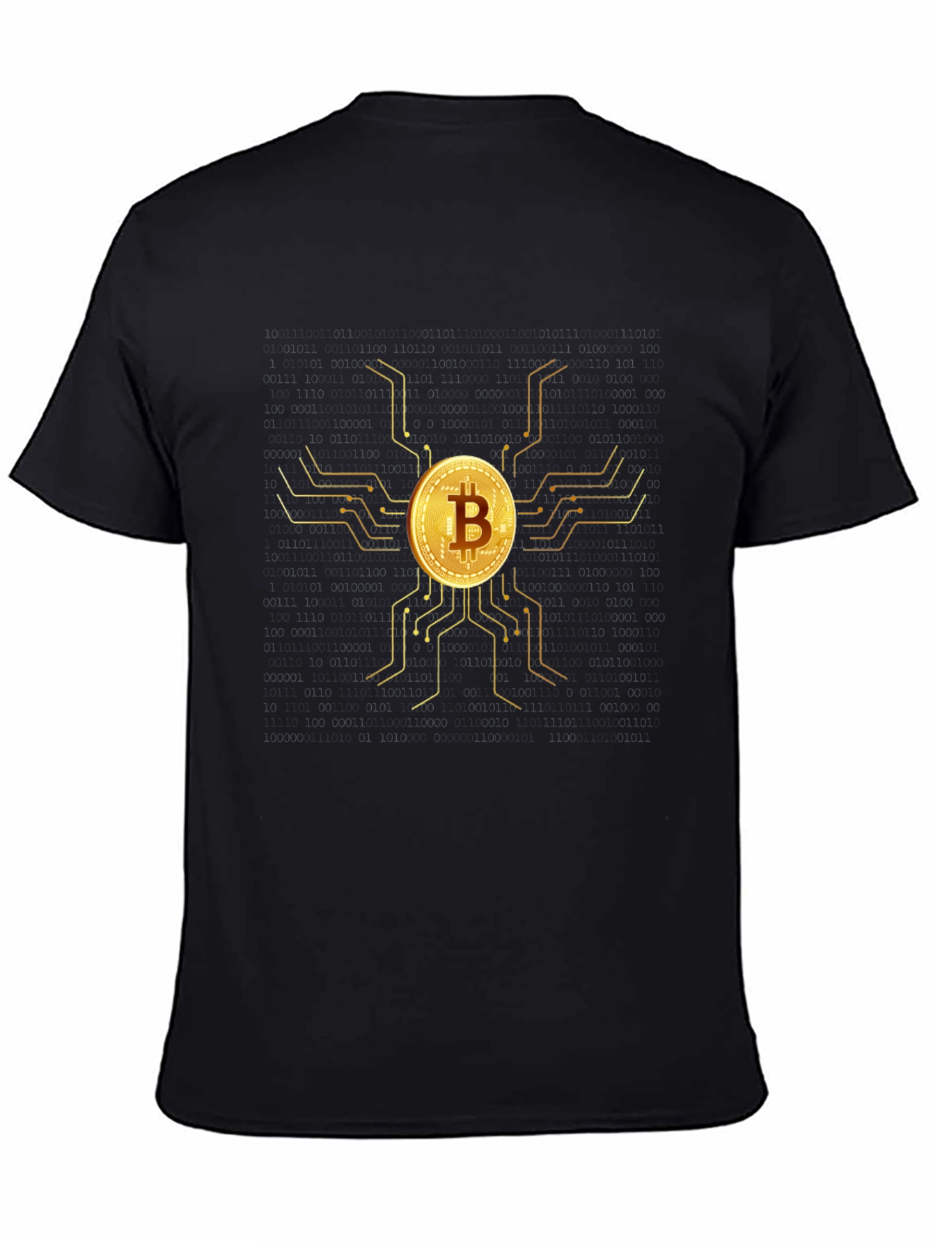Camiseta Bitcoin Oro - Diseño Moderno