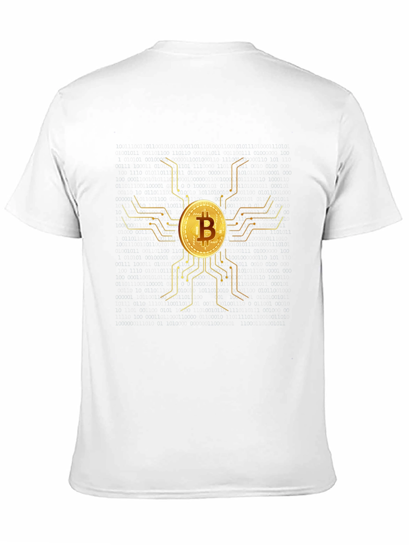 Camiseta Bitcoin Oro - Diseño Moderno