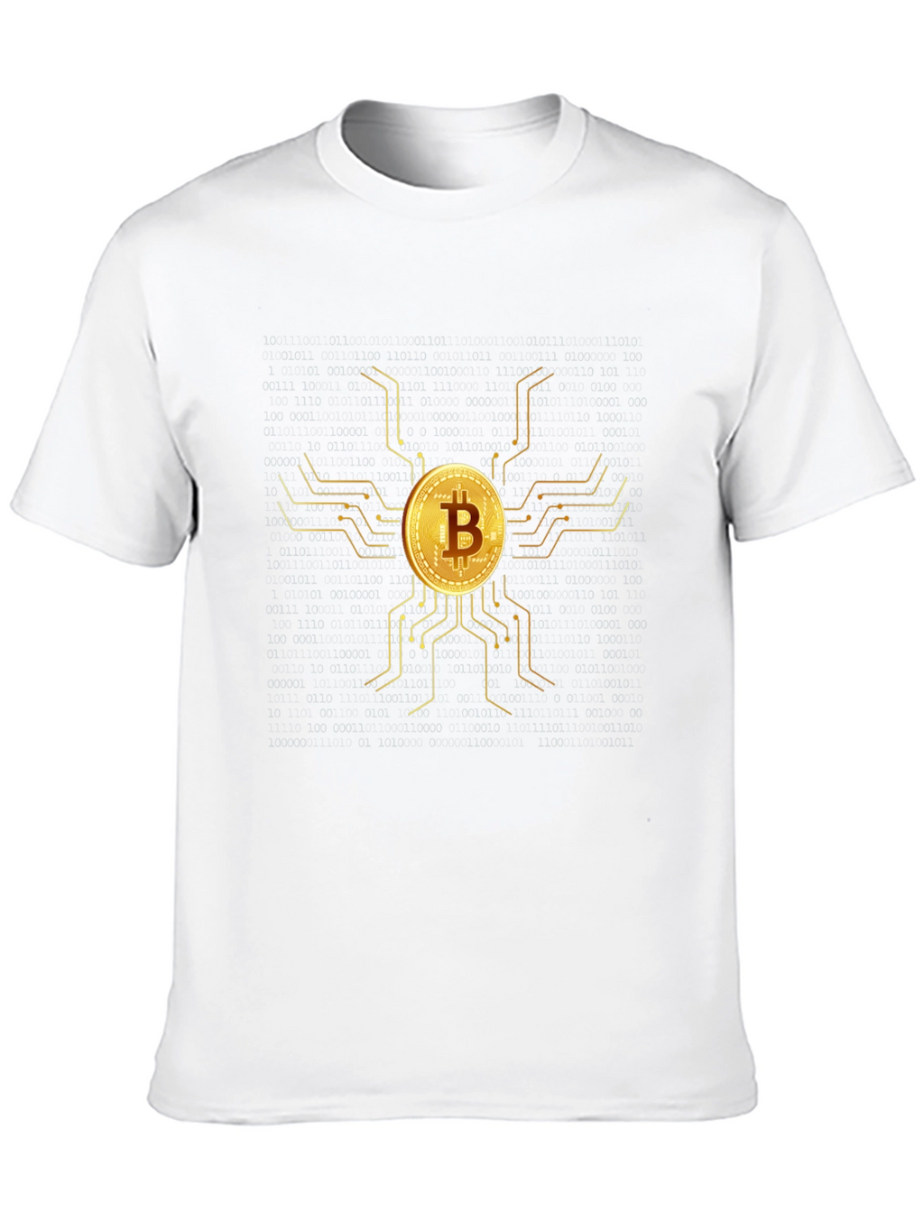 Camiseta Bitcoin Oro - Diseño Moderno