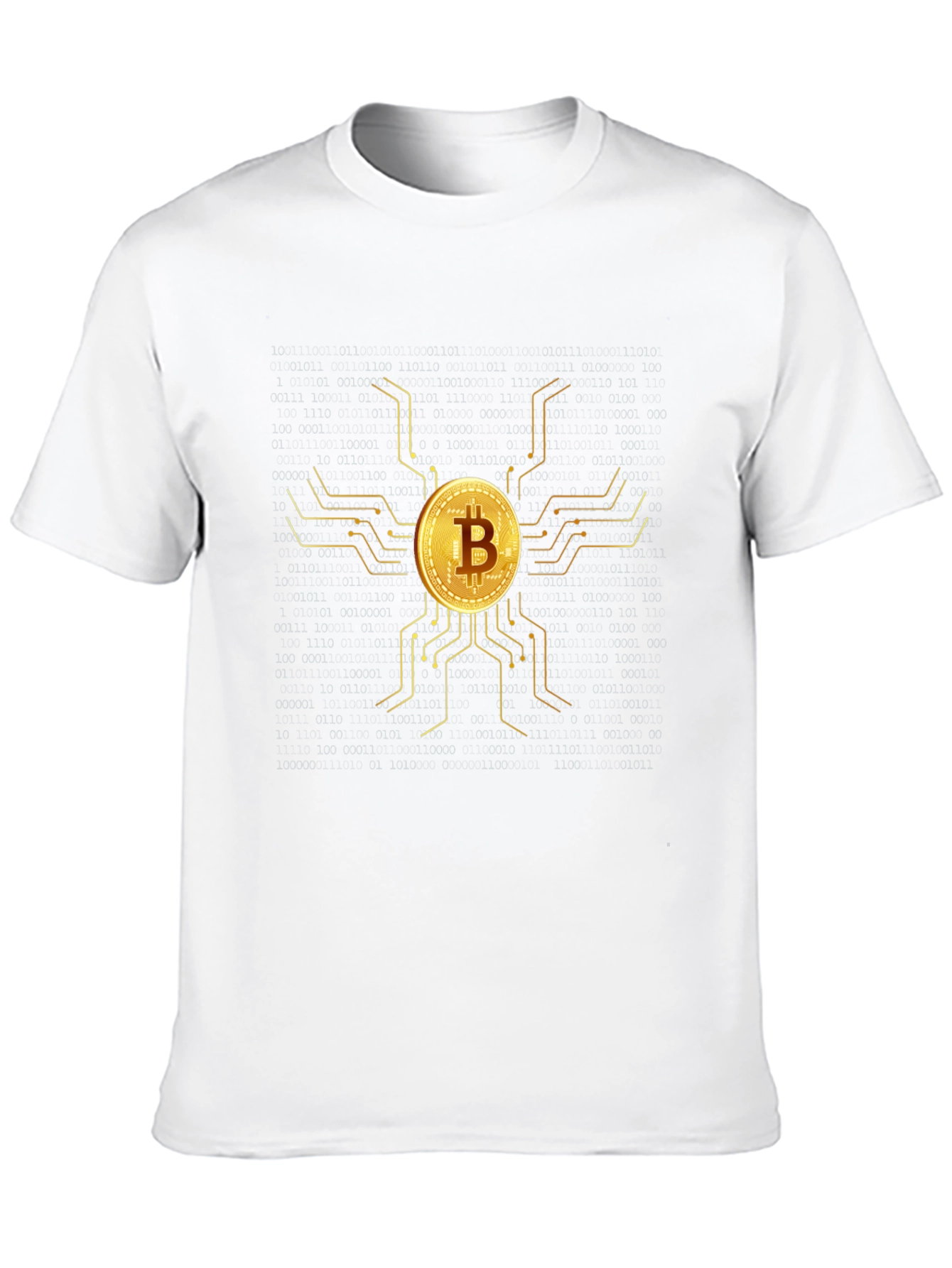 Camiseta Bitcoin Oro - Diseño Moderno
