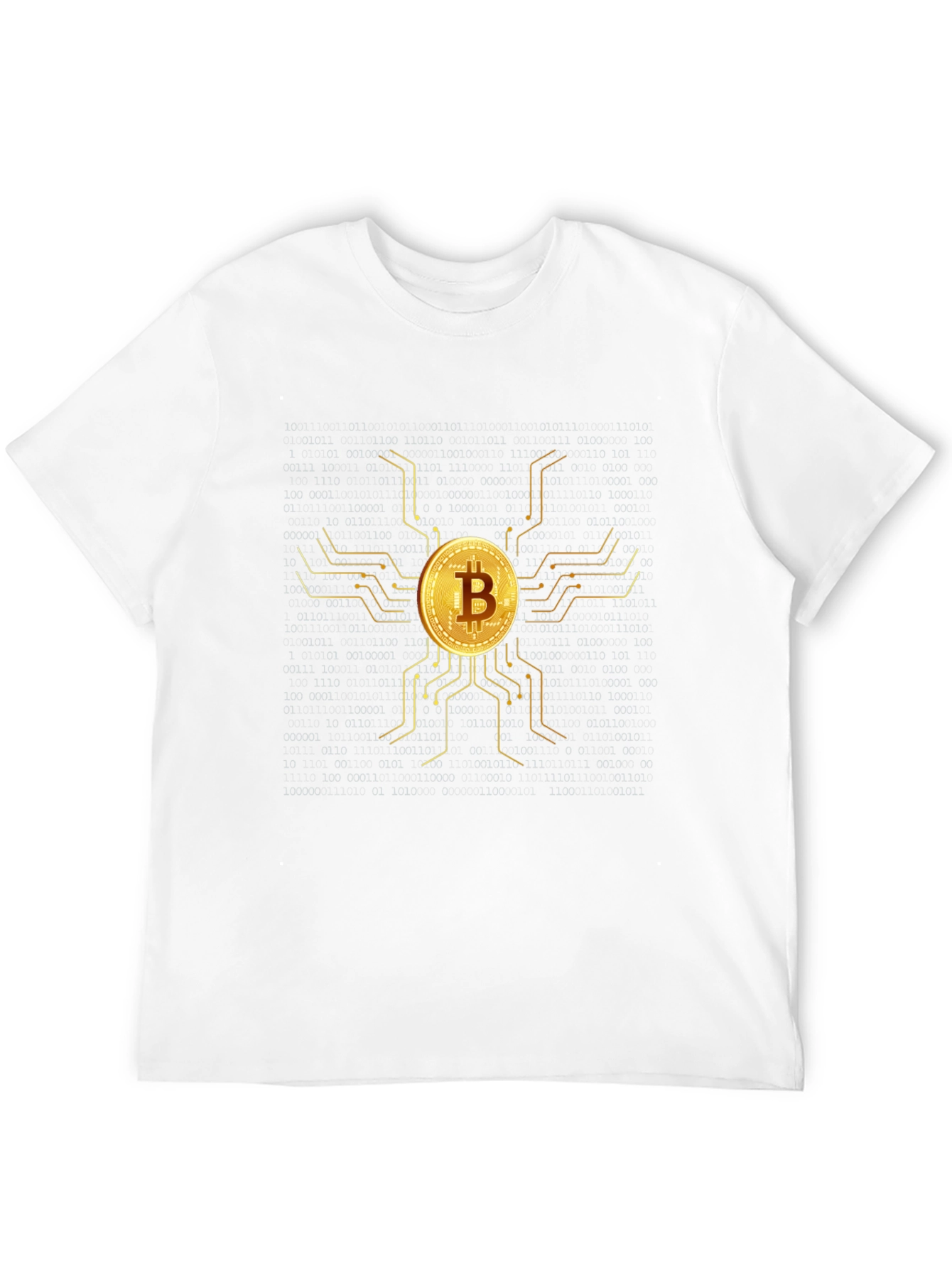 Camiseta Bitcoin Oro - Diseño Moderno