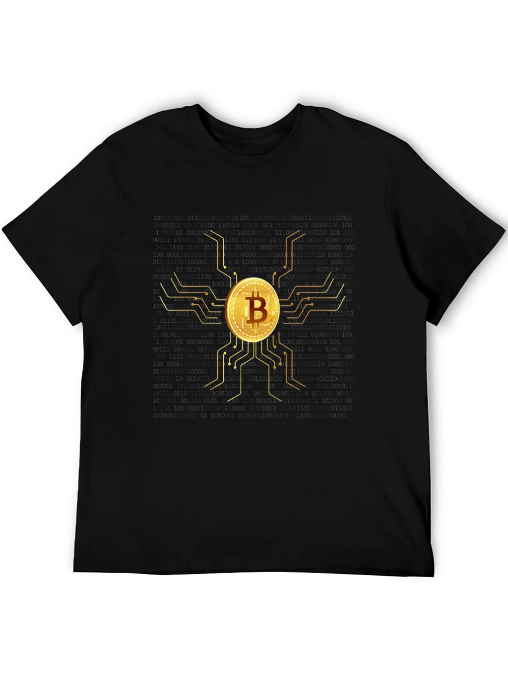 Camiseta Bitcoin Oro - Diseño Moderno