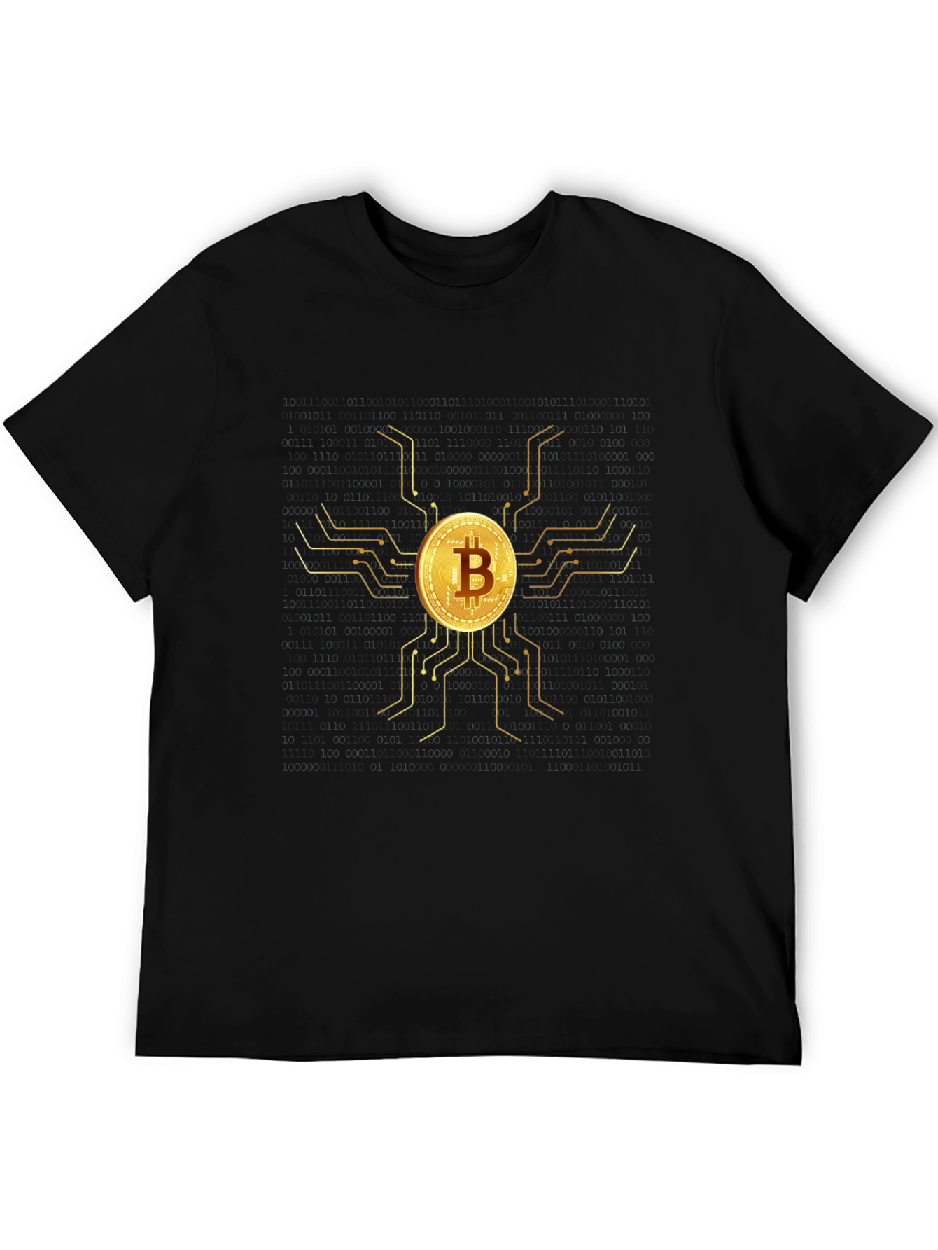 Camiseta Bitcoin Oro - Diseño Moderno