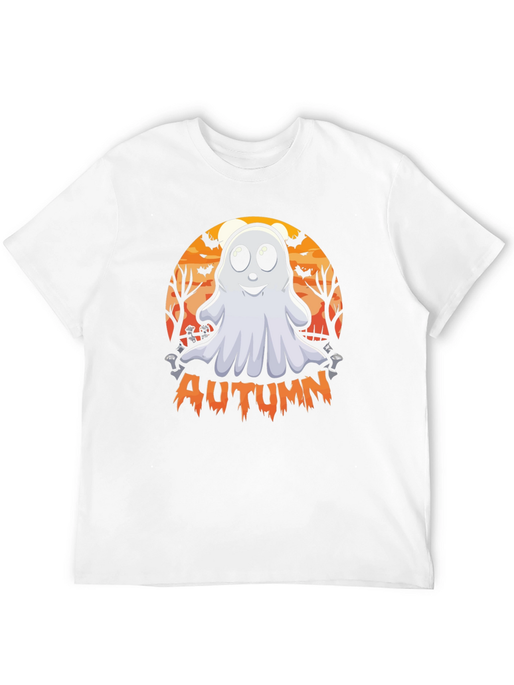 Camiseta Fantasma Otoñal - Diseño Halloween