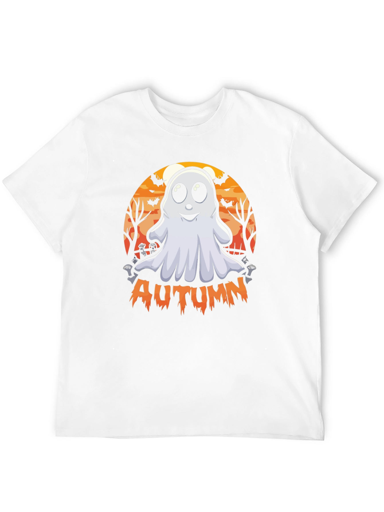 Camiseta Fantasma Otoñal - Diseño Halloween