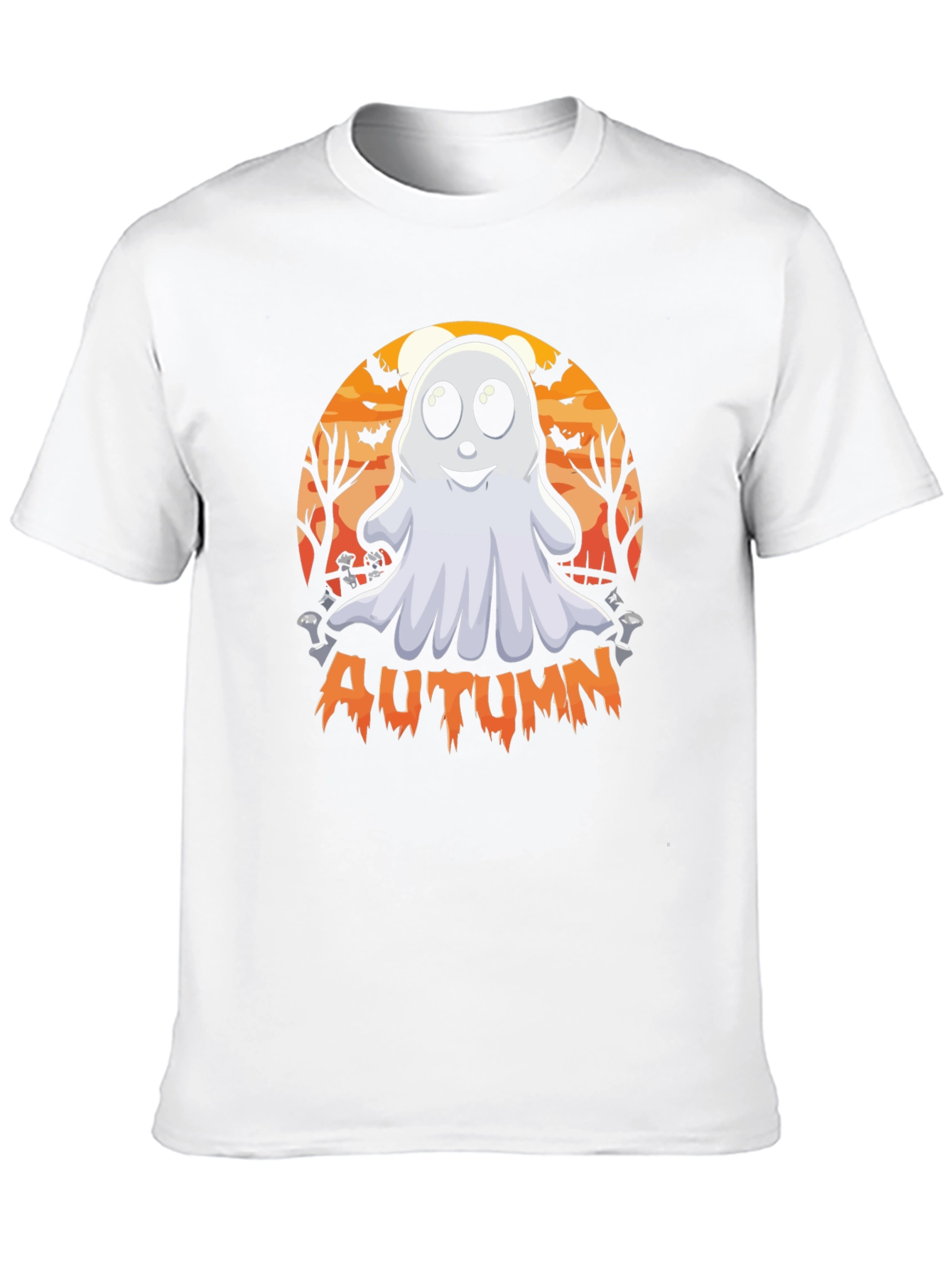 Camiseta Fantasma Otoñal - Diseño Halloween