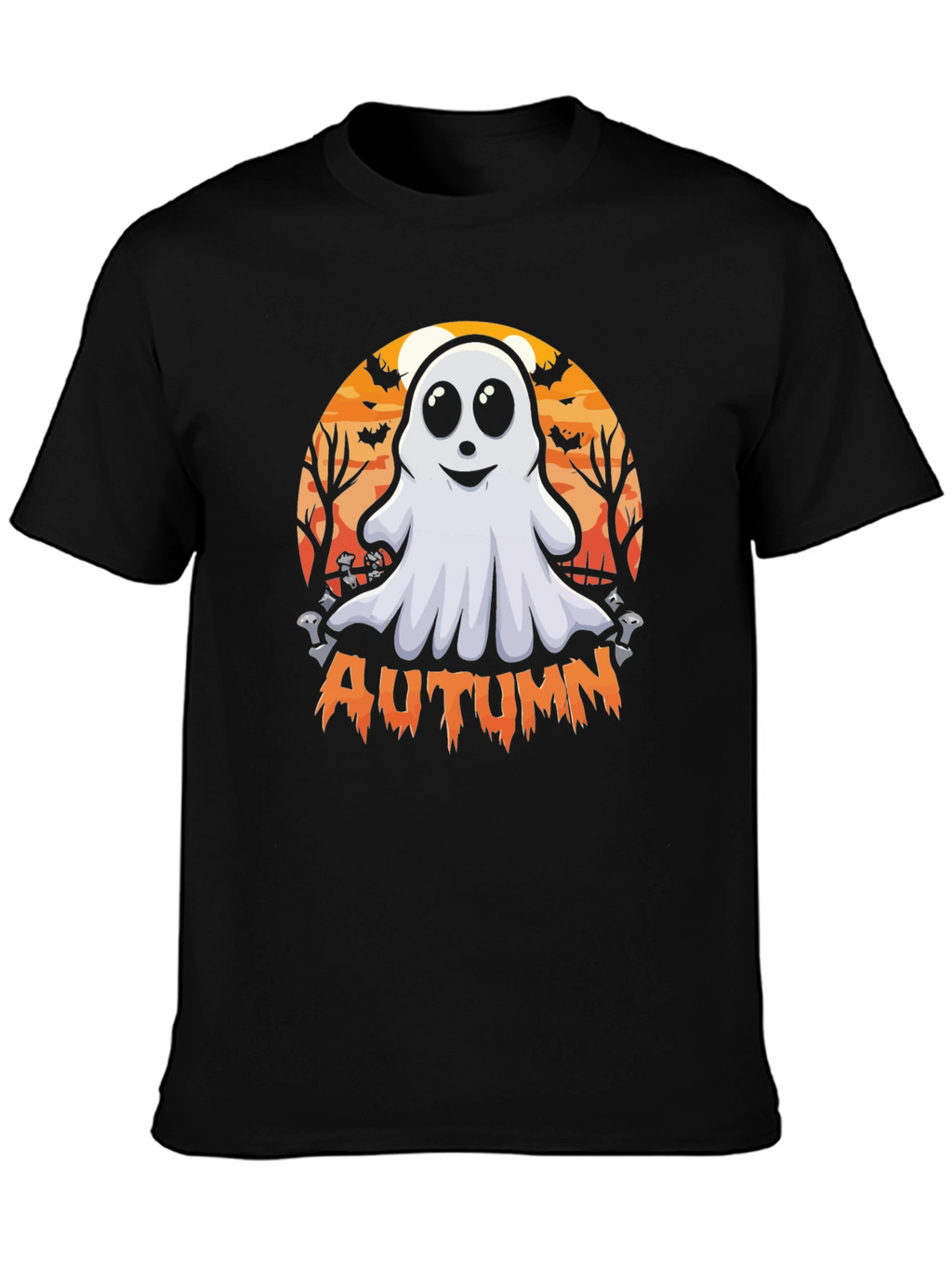 Camiseta Fantasma Otoñal - Diseño Halloween