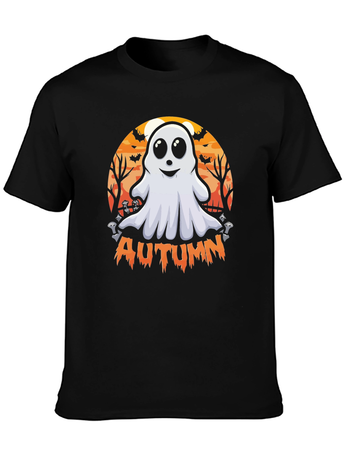 Camiseta Fantasma Otoñal - Diseño Halloween