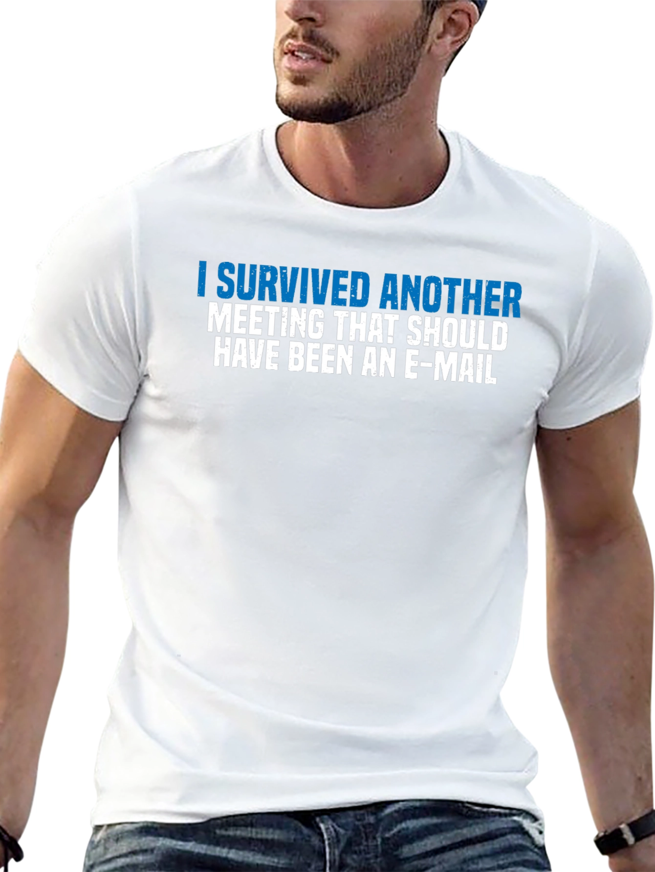 Camiseta Graciosa: ¡Sobreviví Otra Reunión!