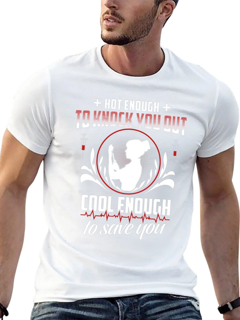 Camiseta Enfermera: Caliente y Salvadora
