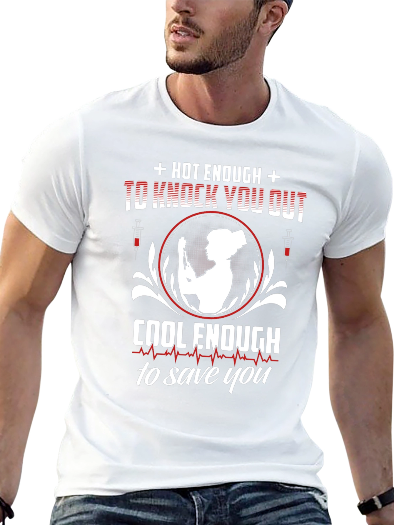 Camiseta Enfermera: Caliente y Salvadora