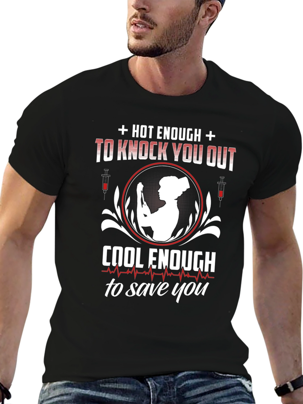 Camiseta Enfermera: Caliente y Salvadora