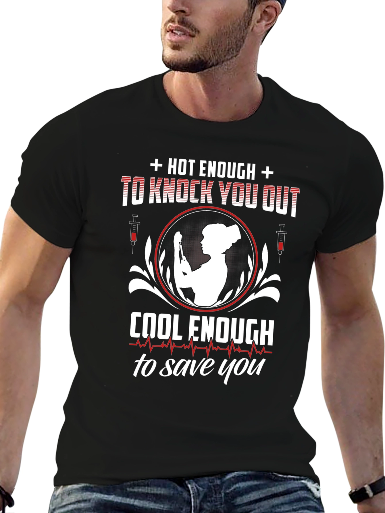 Camiseta Enfermera: Caliente y Salvadora