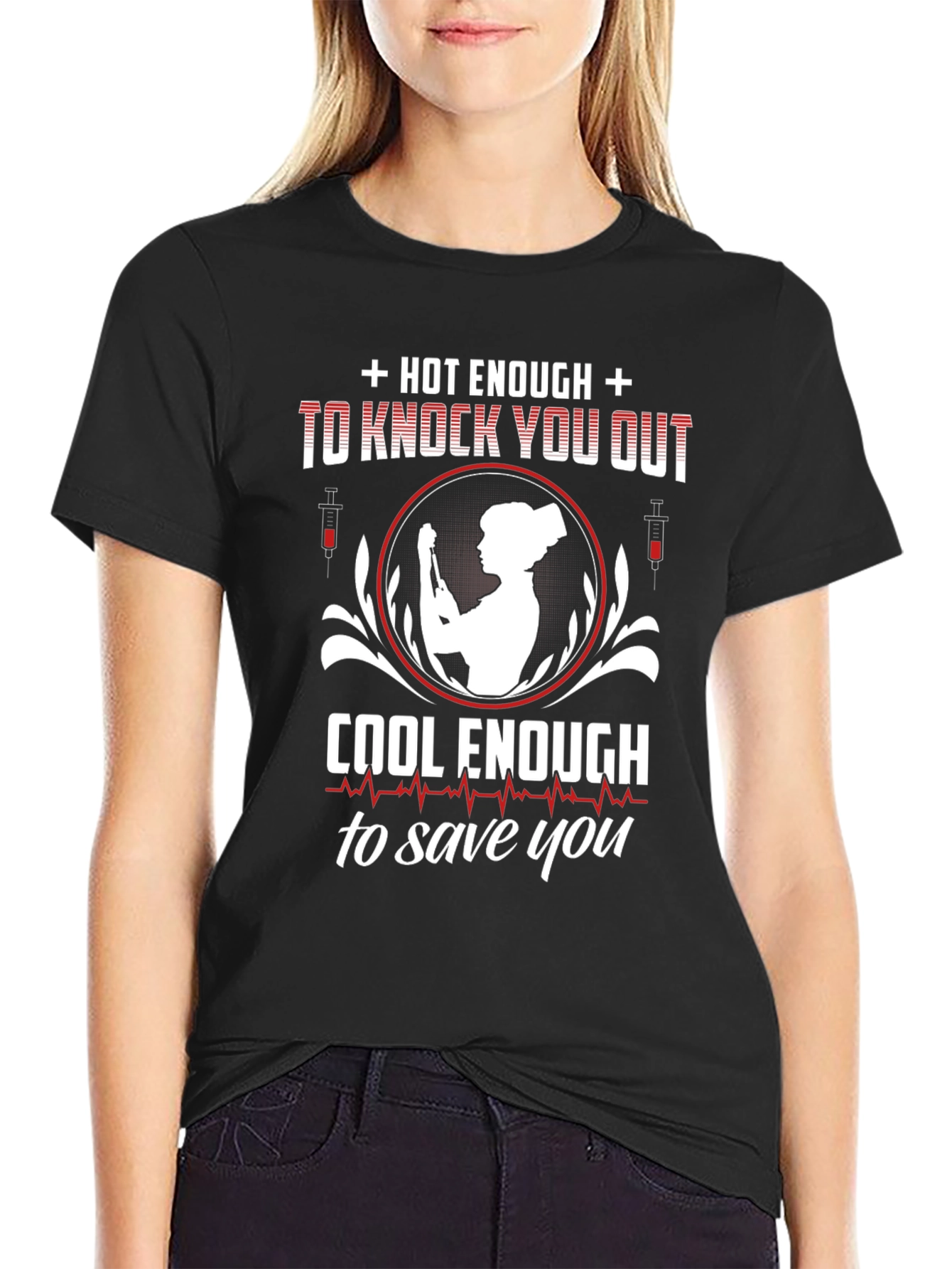 Camiseta Enfermera: Caliente y Salvadora