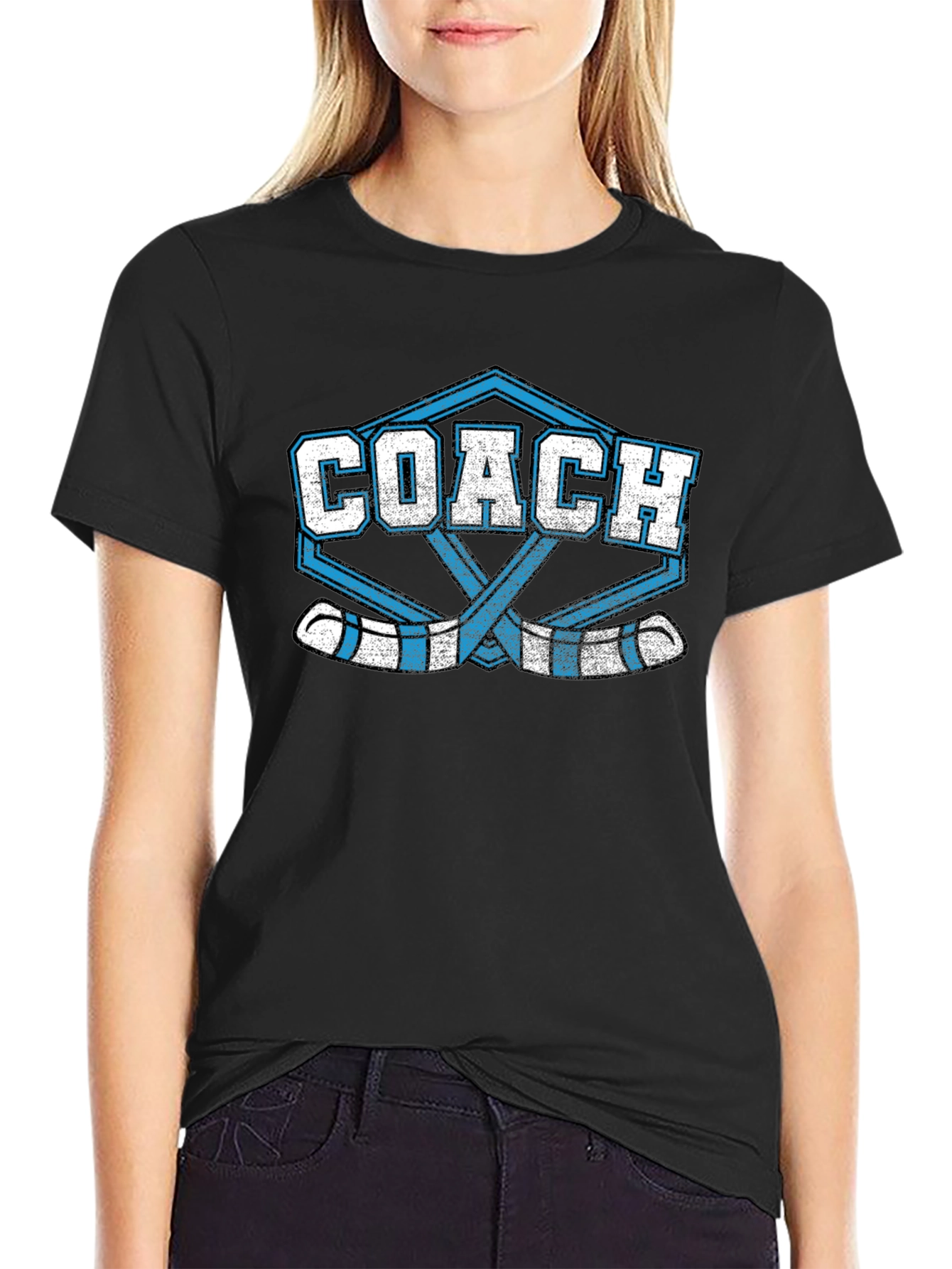 Camiseta de Entrenador de Hockey Sobre Hielo