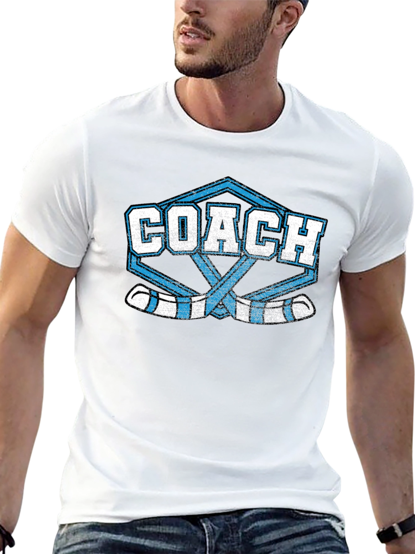 Camiseta de Entrenador de Hockey Sobre Hielo