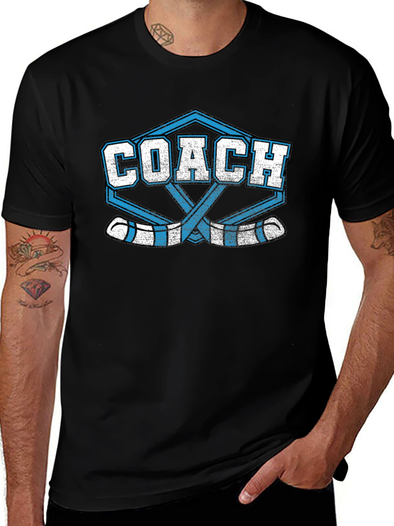 Camiseta de Entrenador de Hockey Sobre Hielo