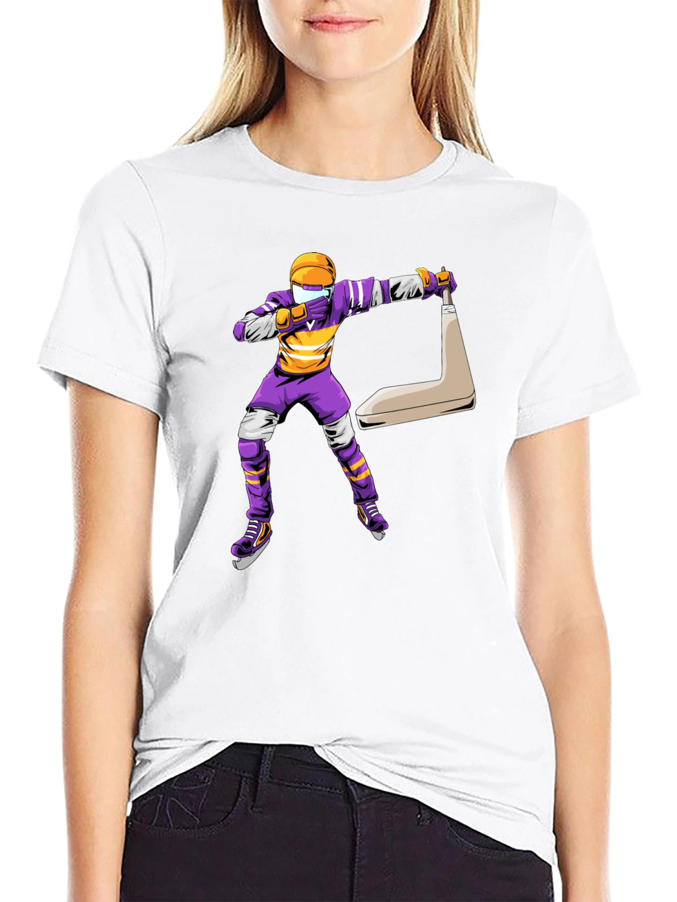 Camiseta Hockey Hielo Diseño Gráfico