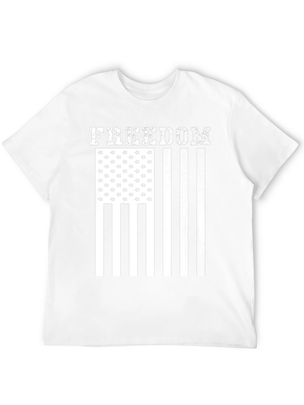 Camiseta Freedom Estampado Bandera Americana