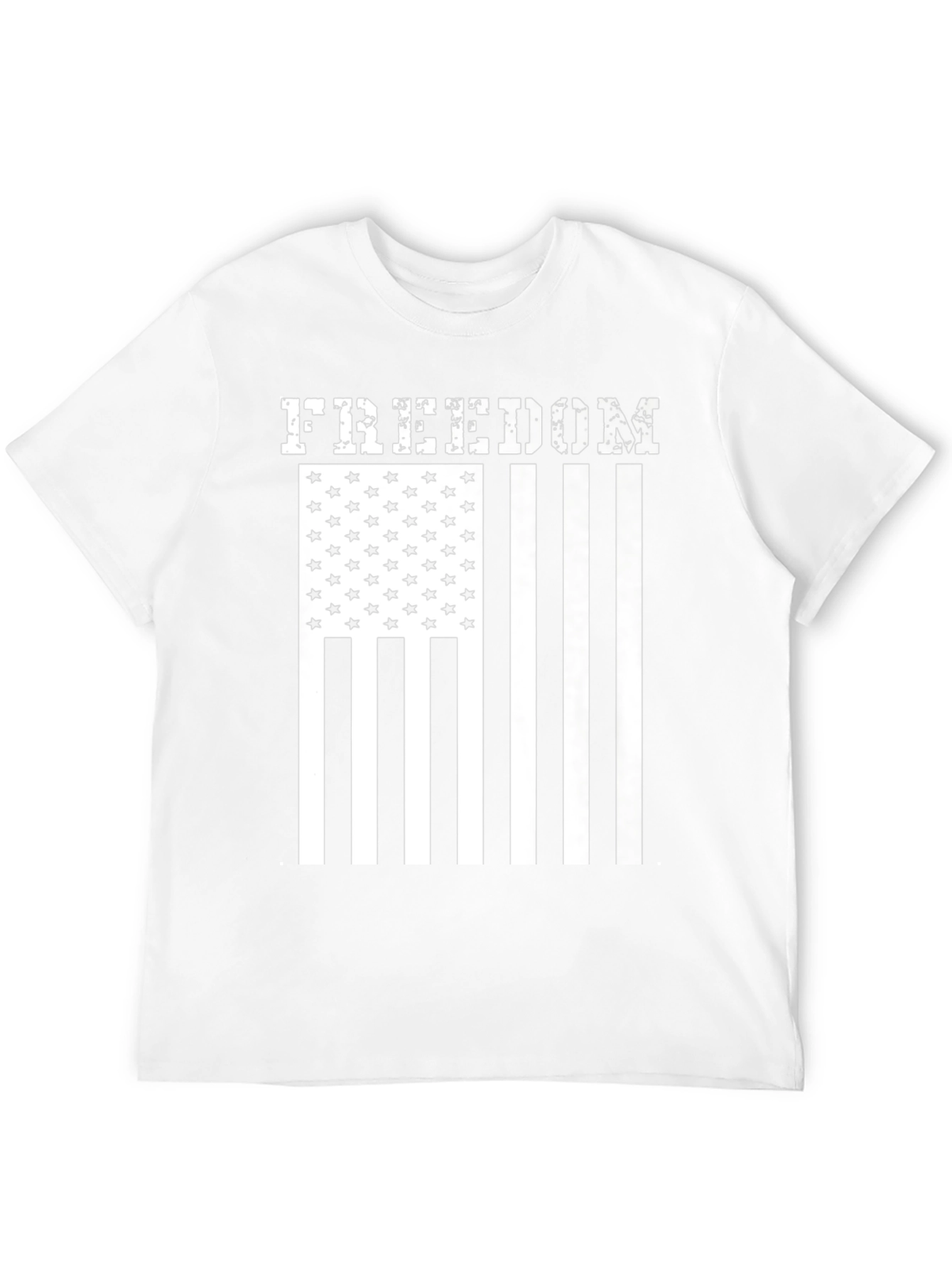 Camiseta Freedom Estampado Bandera Americana