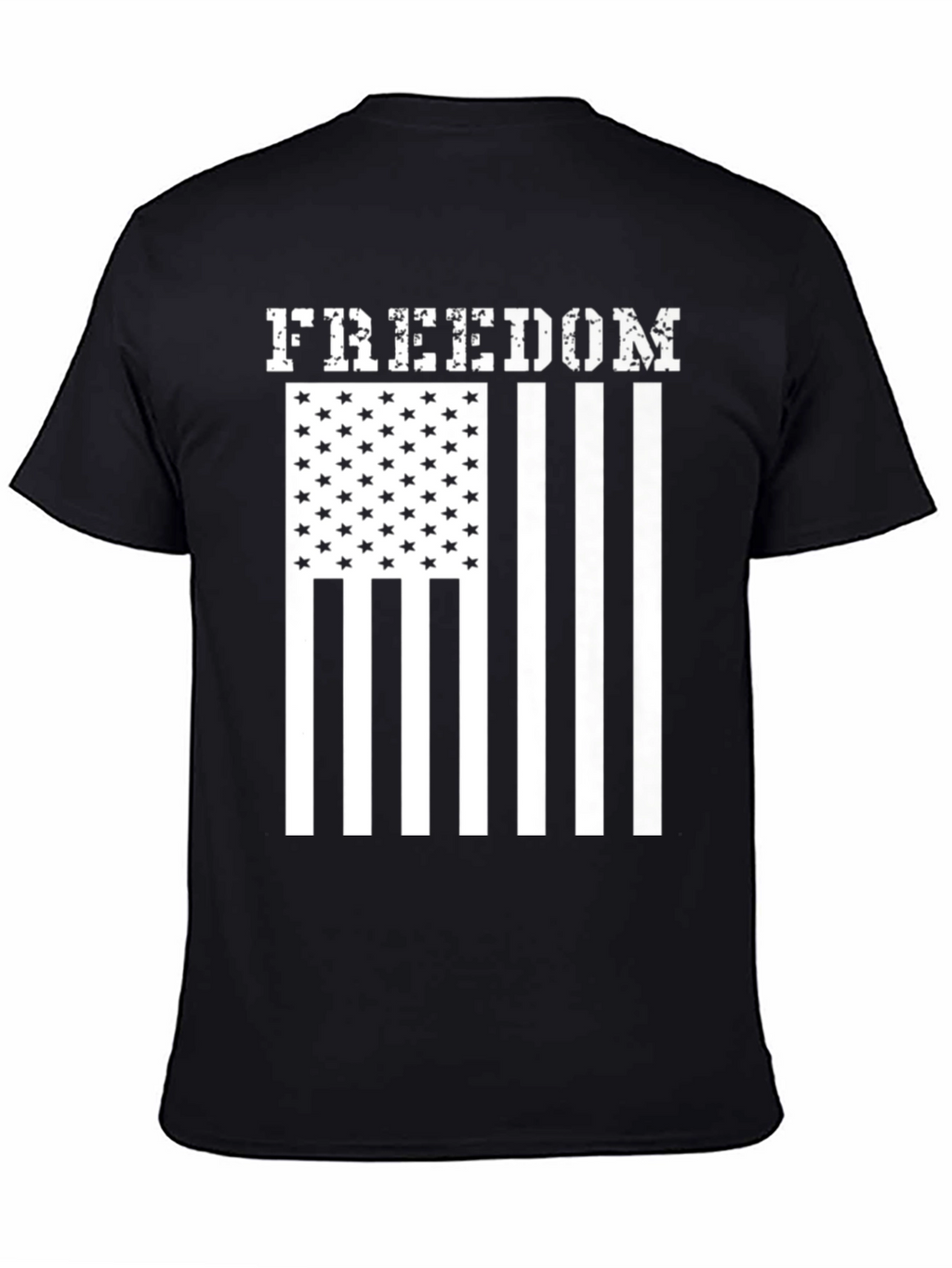 Camiseta Freedom Estampado Bandera Americana