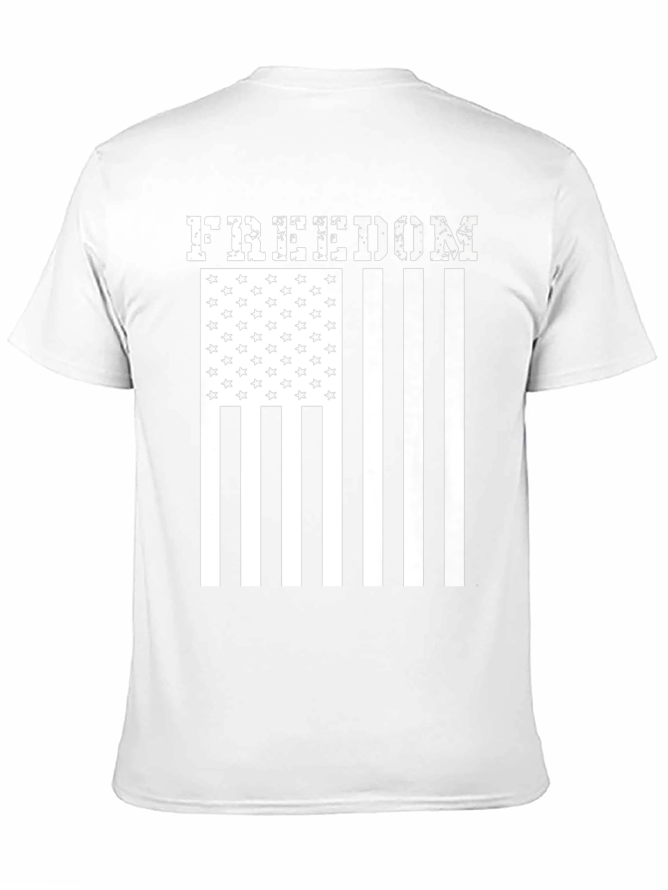 Camiseta Freedom Estampado Bandera Americana