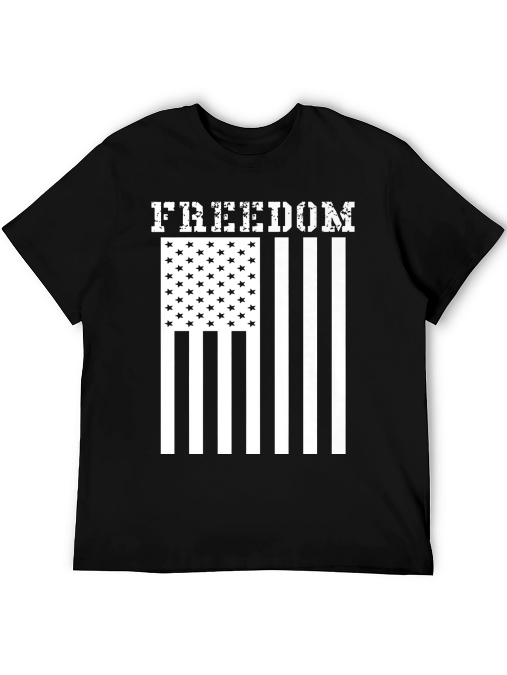 Camiseta Freedom Estampado Bandera Americana