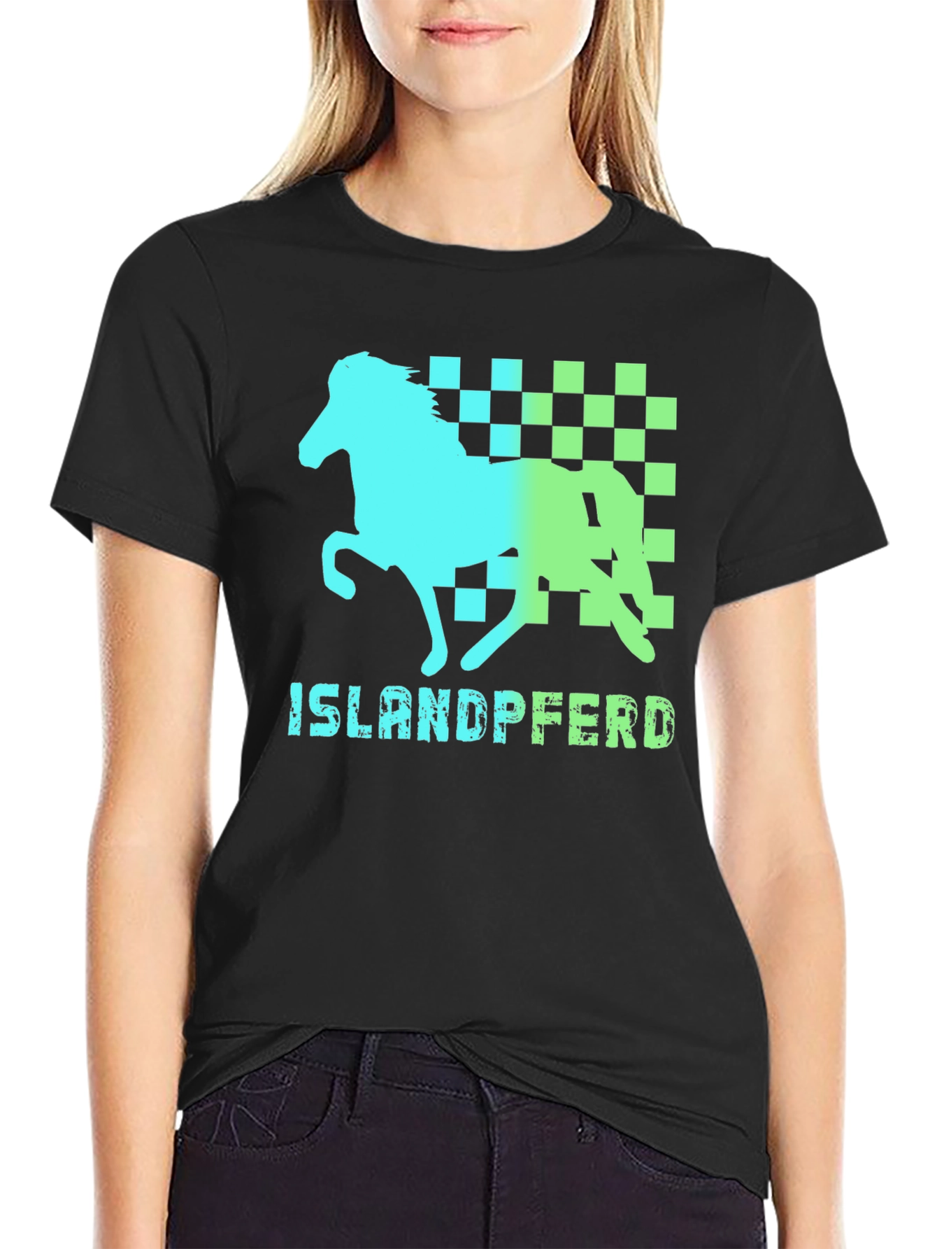 Camiseta Hombre Diseño Islandpferd