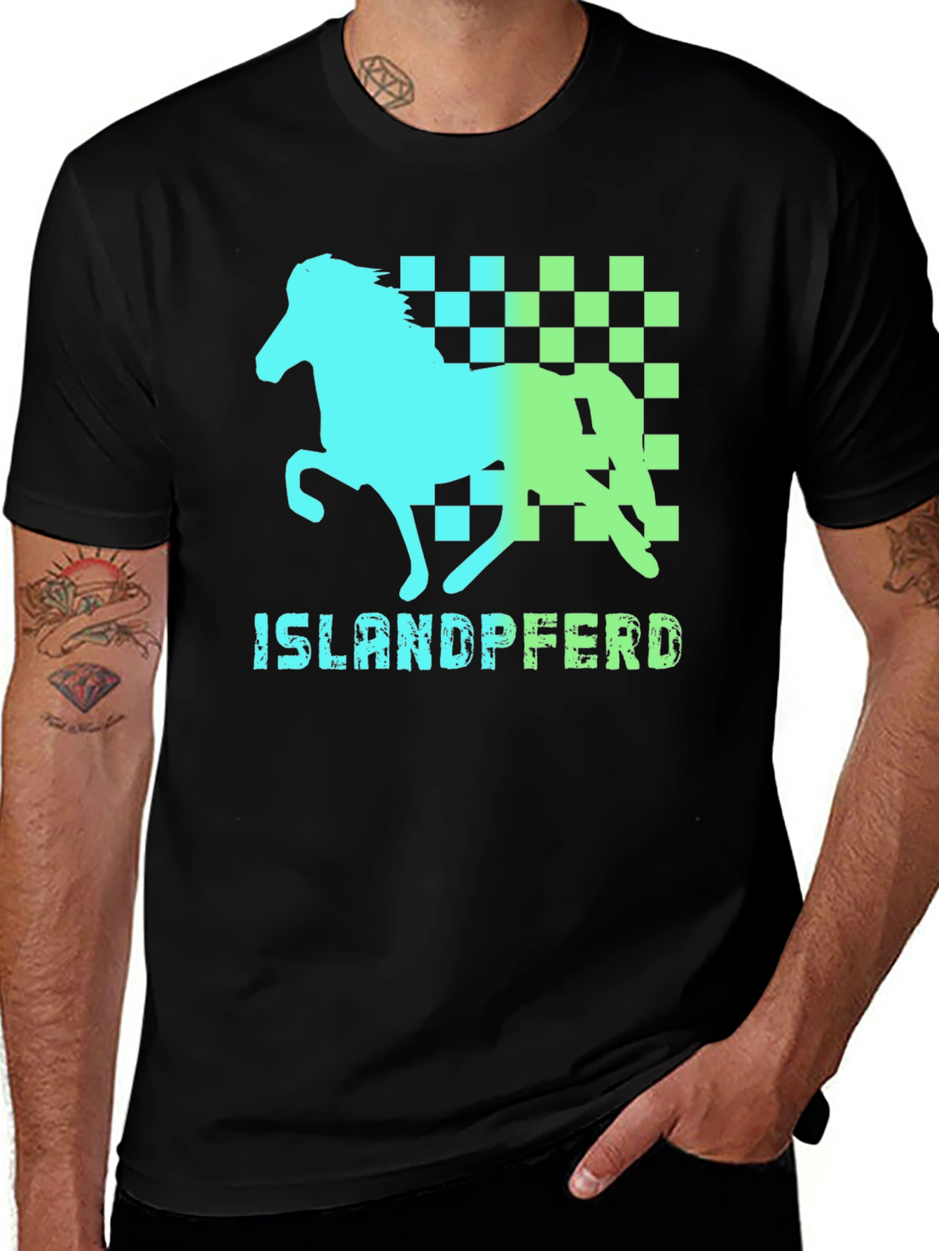 Camiseta Hombre Diseño Islandpferd