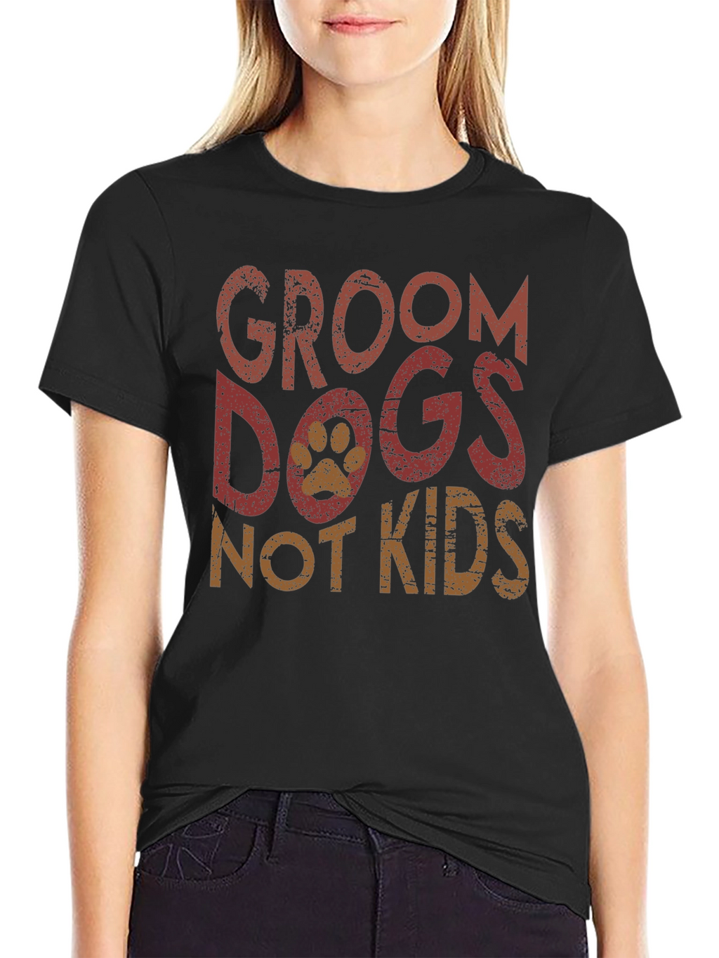 Camiseta Groom Dogs Not Kids