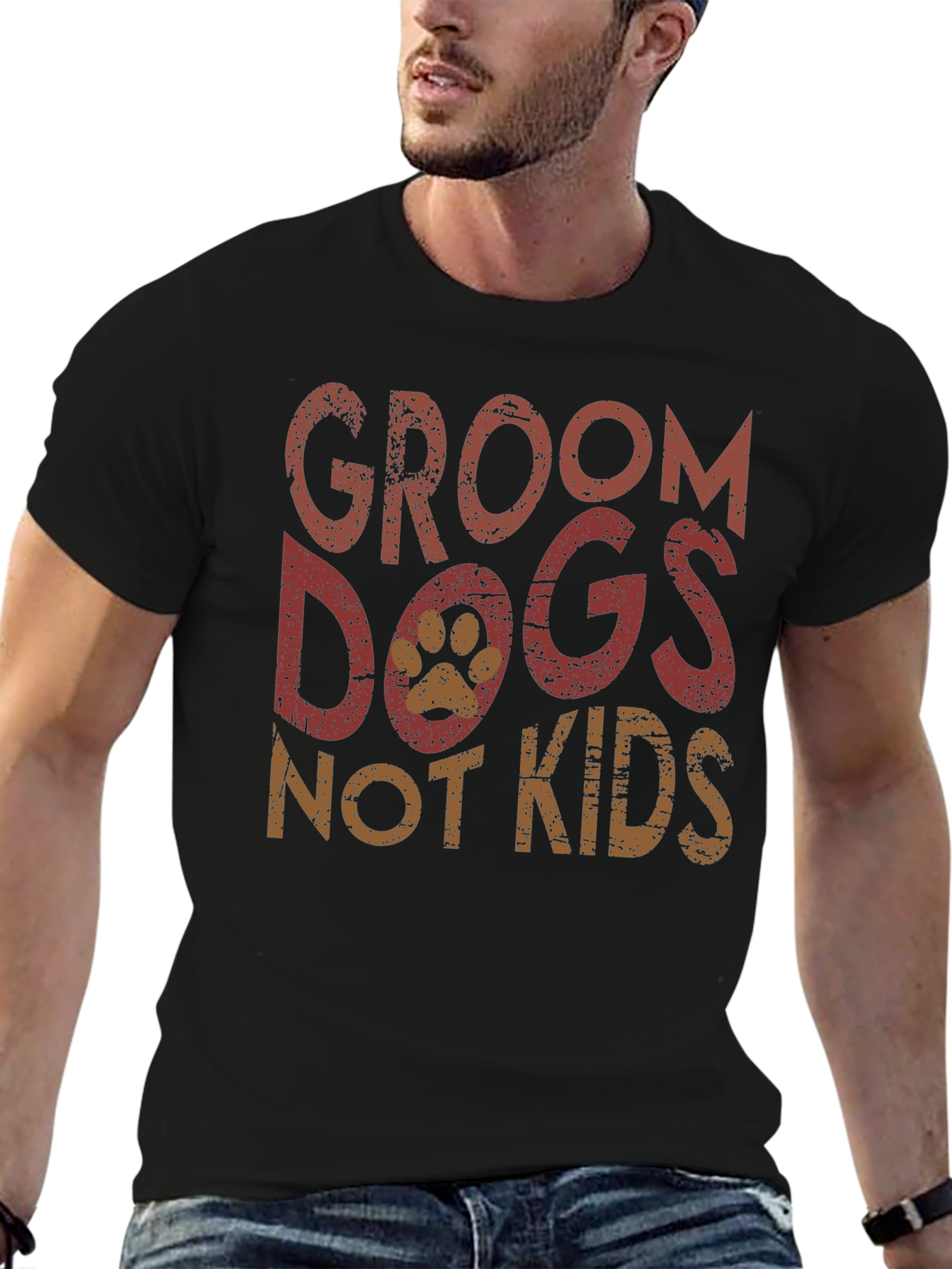 Camiseta Groom Dogs Not Kids