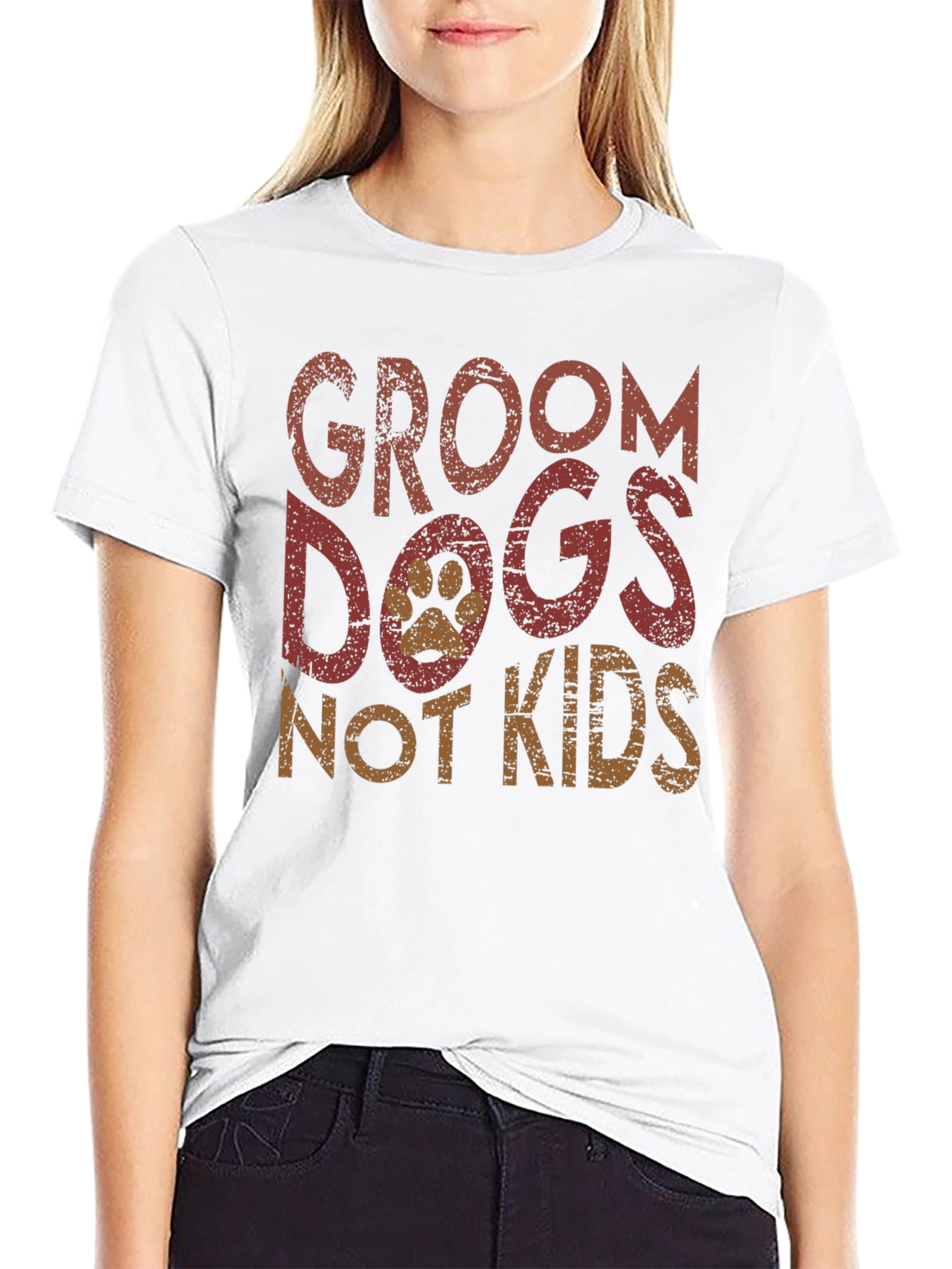 Camiseta Groom Dogs Not Kids