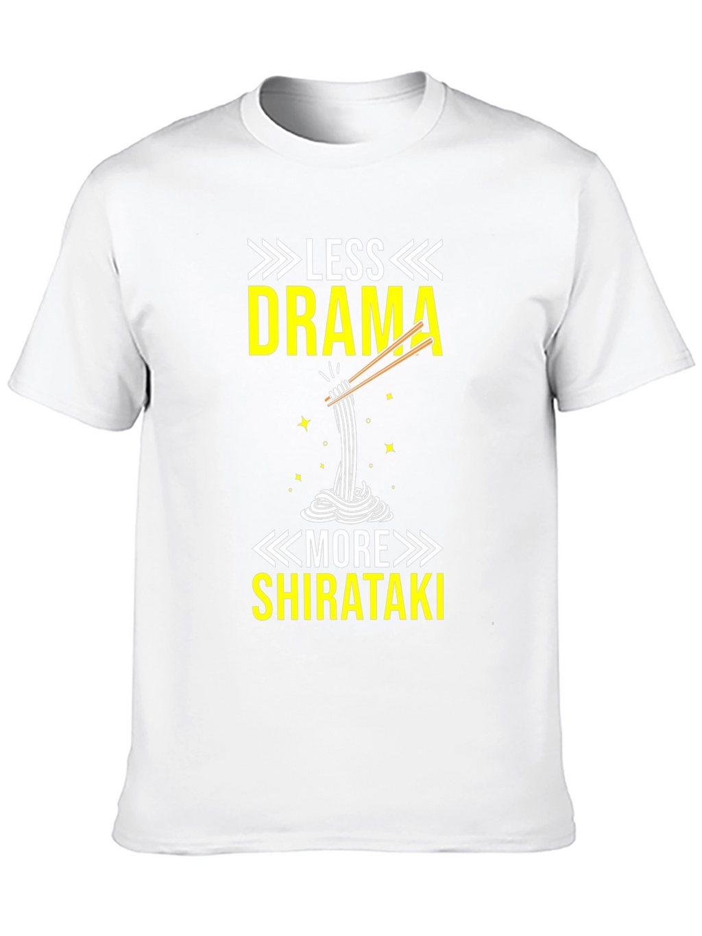 Camiseta Divertida Menos Drama Más Shirataki